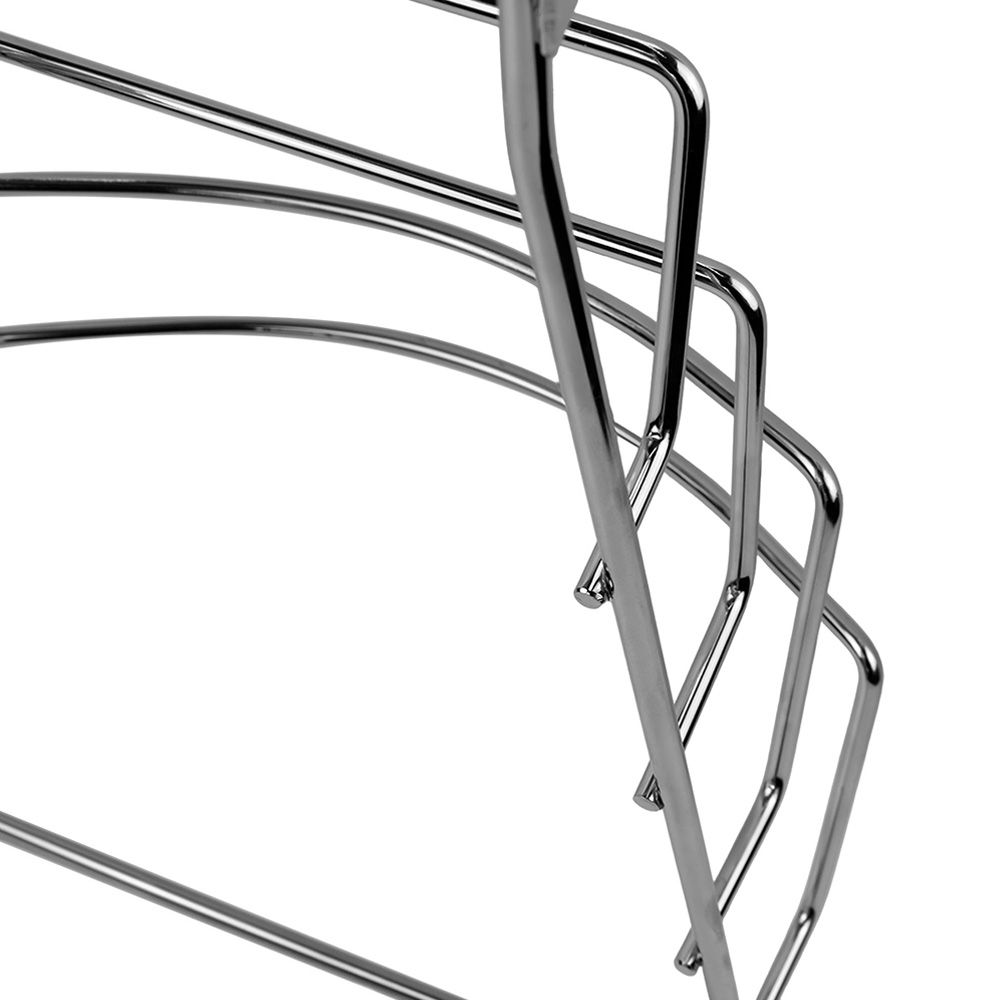 Полка для крышек хром