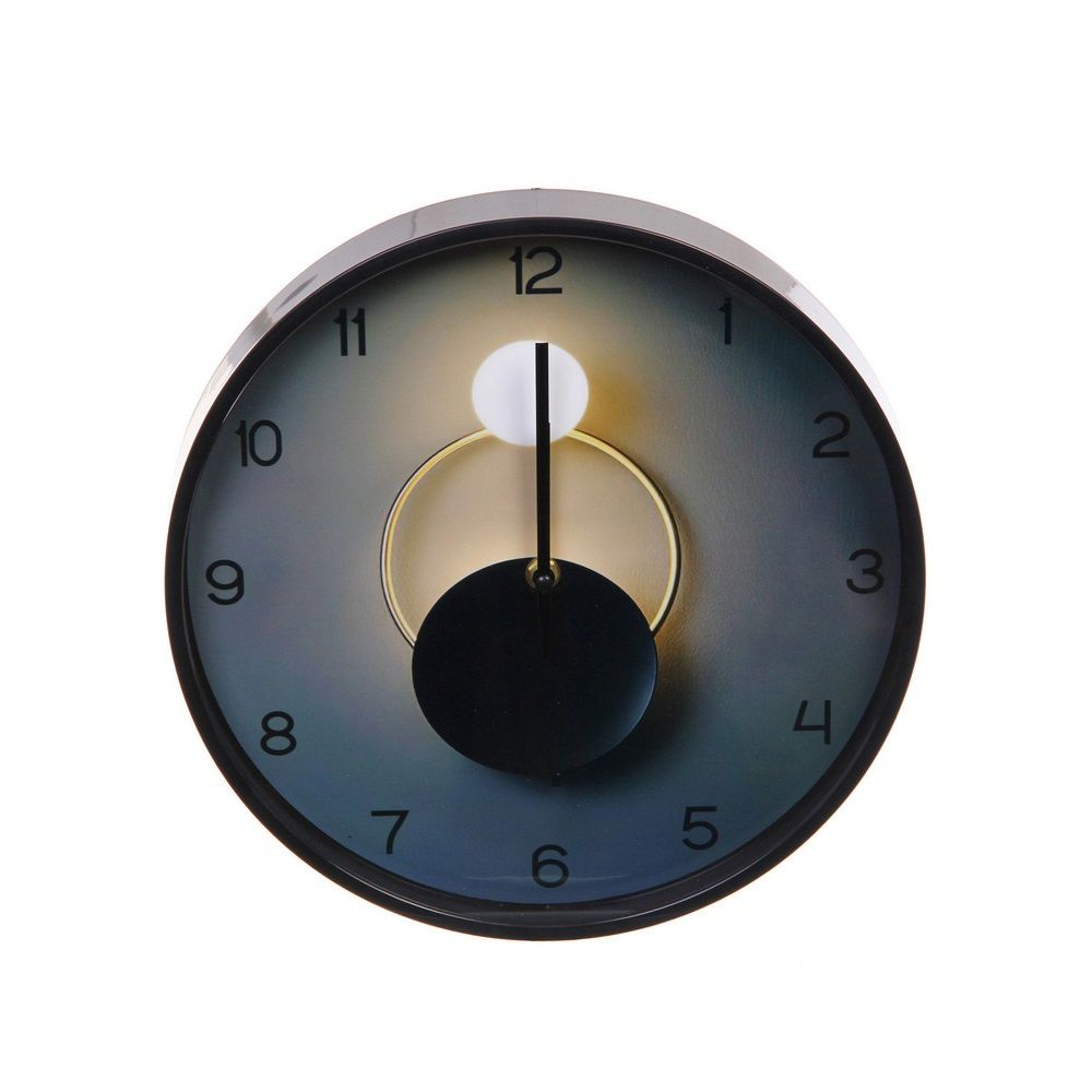 Часы настенные Home Style Обольщение d30 см черные, пано 2 шт