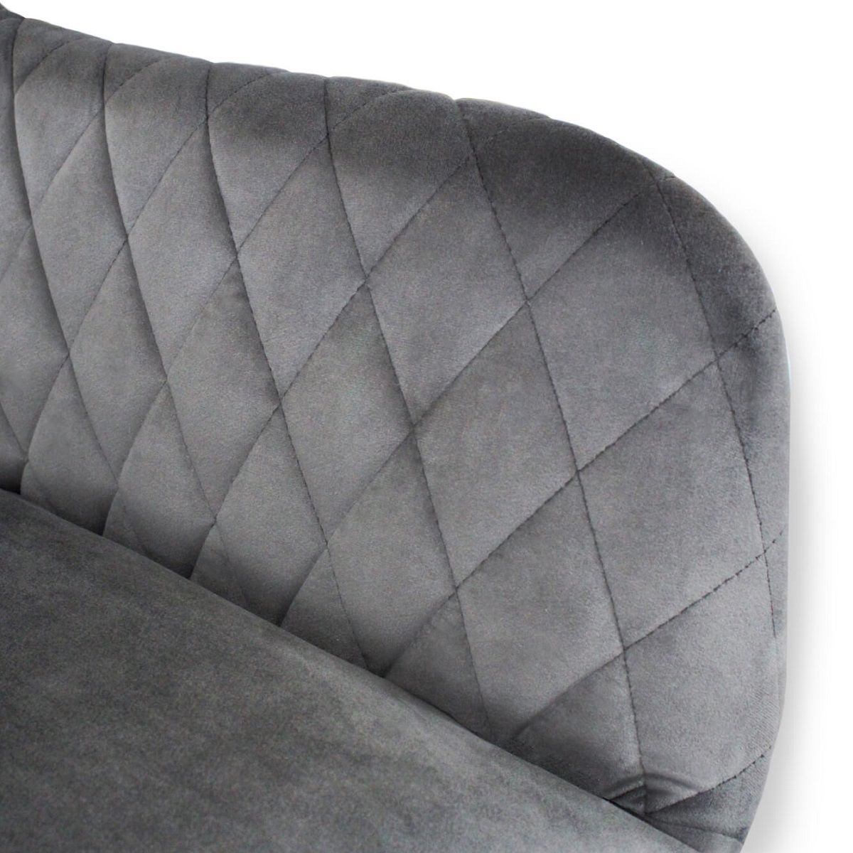 Стул Sheffilton SHT-ST38/SHT-S95-1 угольно-серый микровелюр/черный муар металл