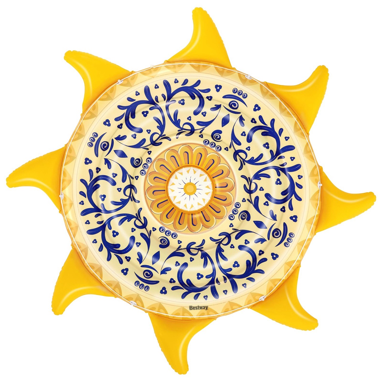 Матрас для плавания 226x226 см до 90 кг Bestway Sunny Sicily 43391 рем комплект