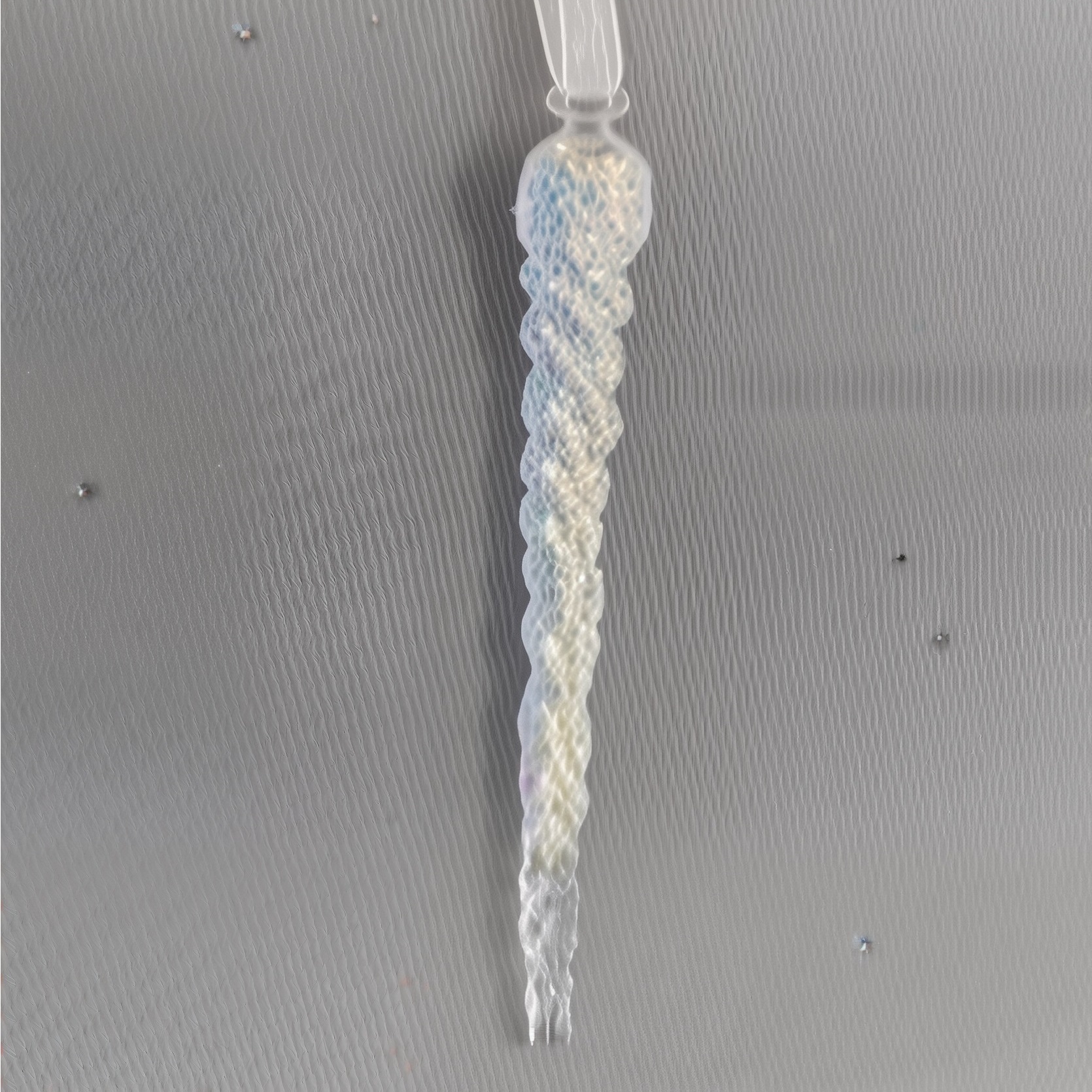 Игрушка елочная Моя Елочка Сосулька 22 см перламутр 2025-1158