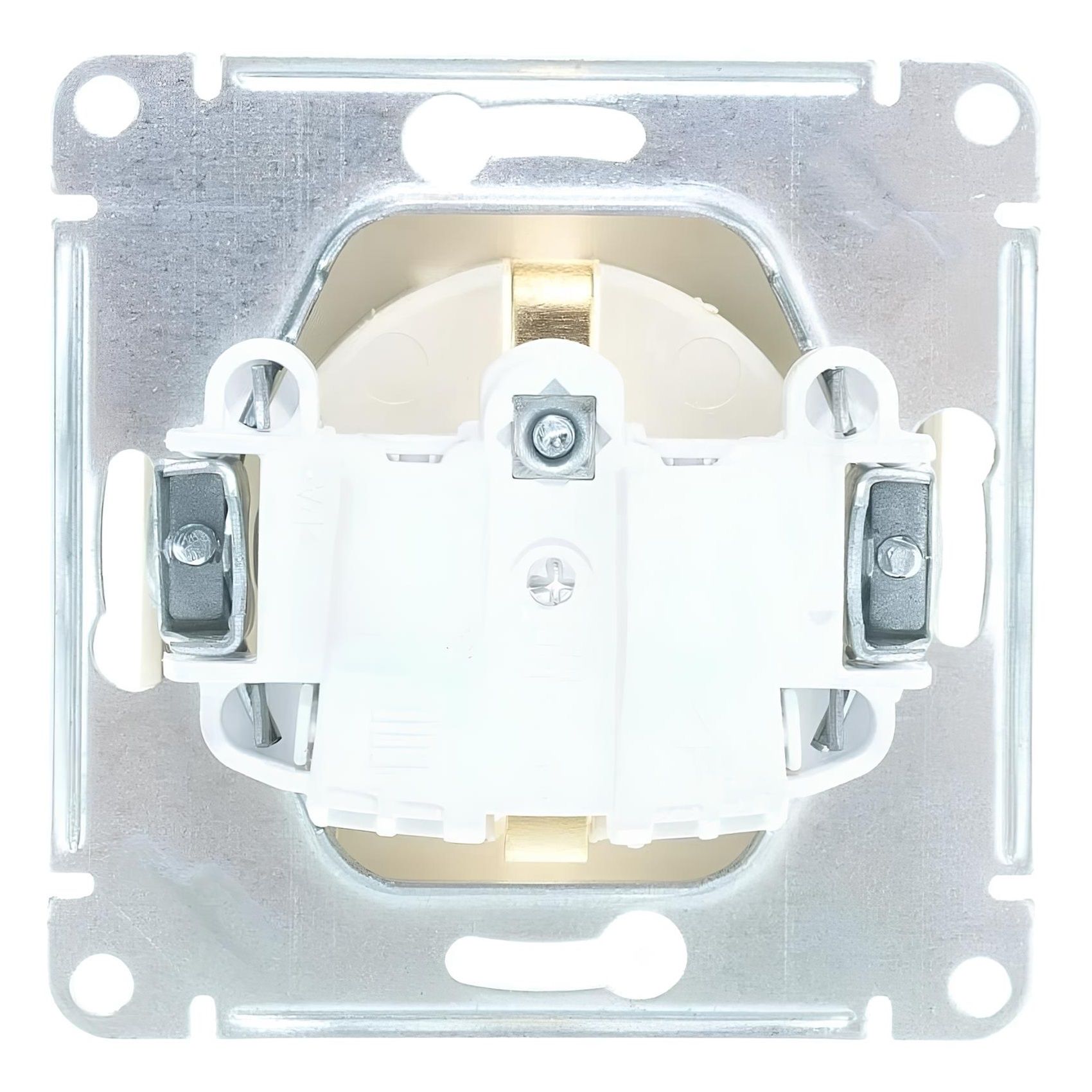 РОЗЕТКА 1-м СП  с заз. беж. SchE GSL000243  GLOSSA