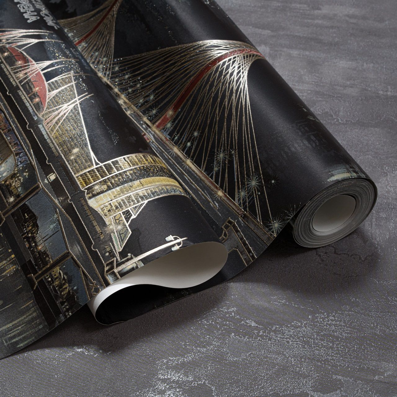 Обои Артекс Северная Столица 11236-05 черные город 1,06х10,05 м