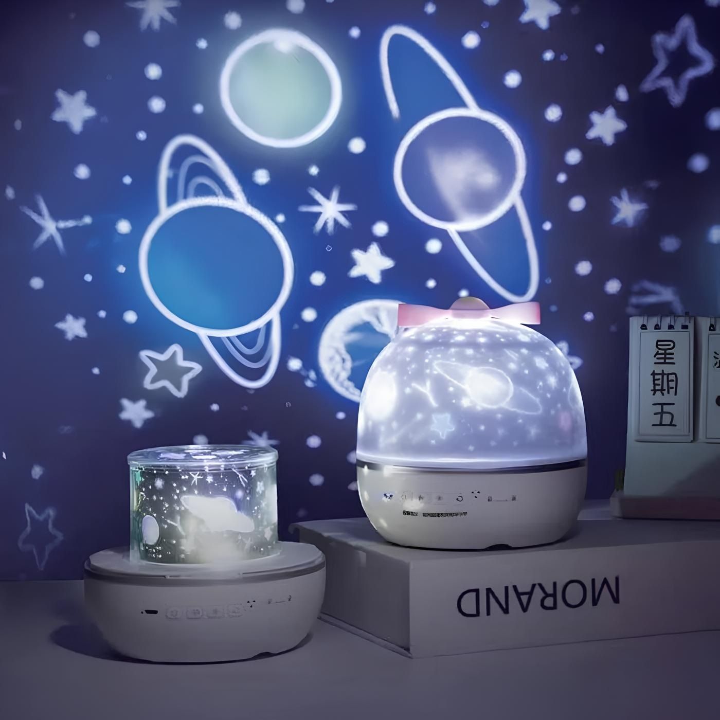 Ночник-проектор Мечта WH-E16 с Bluetooth 6 проекций 3 режима и смеш режим с ДУ Включай (1/27)