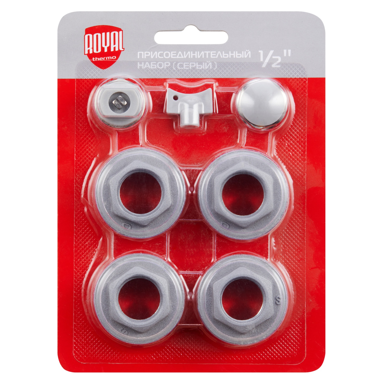 Комплект монтажный для радиатора 1/2'' Royal Thermo серебристый
