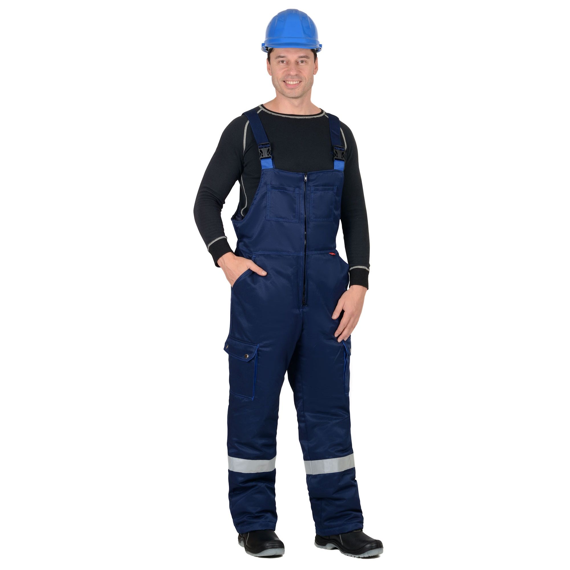 Костюм зимний Титан куртка, п/комб темно-синий СОП-50 мм р.96-100/170-176