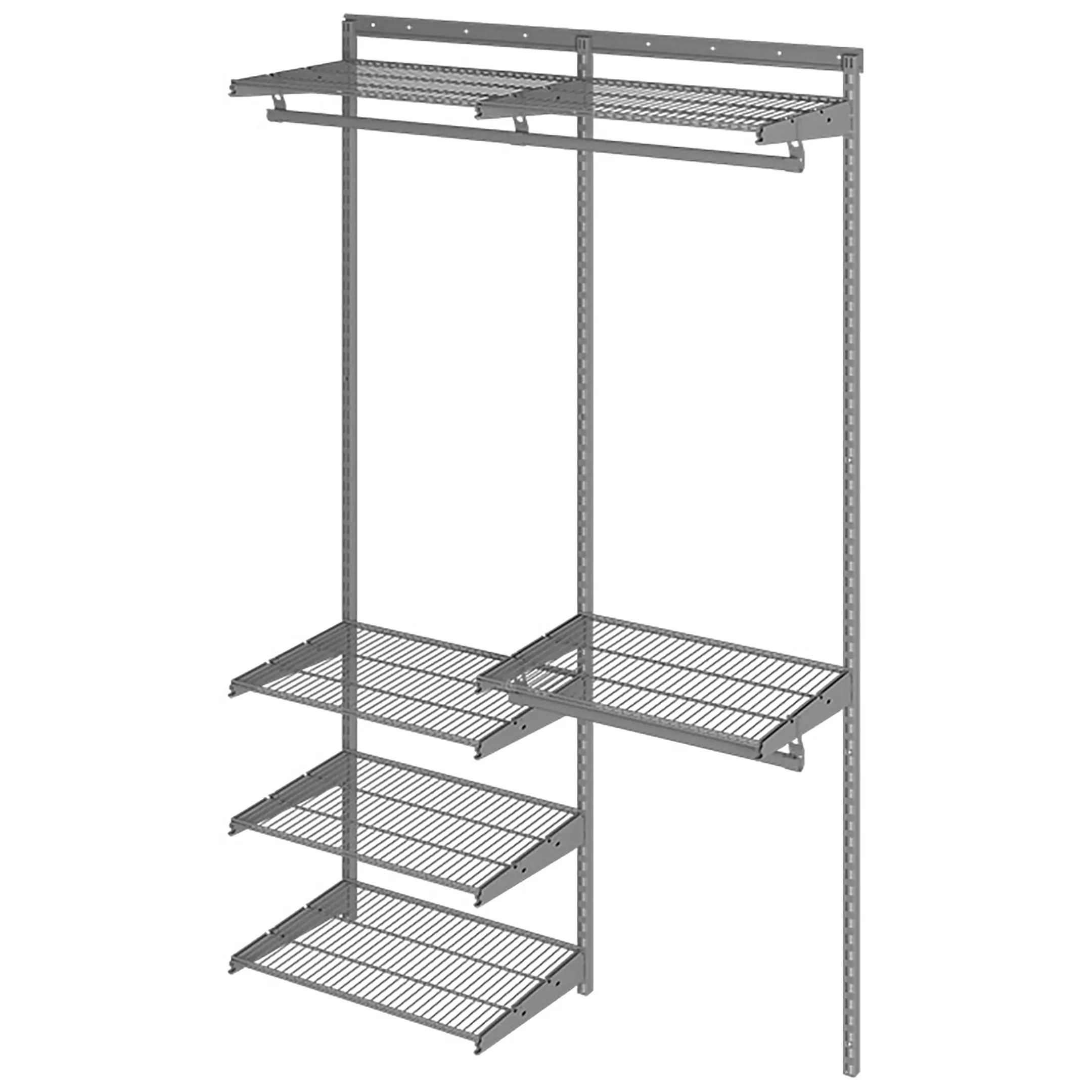 Гардеробная система Практик Home Optima G120 1300х2050х450 мм графит