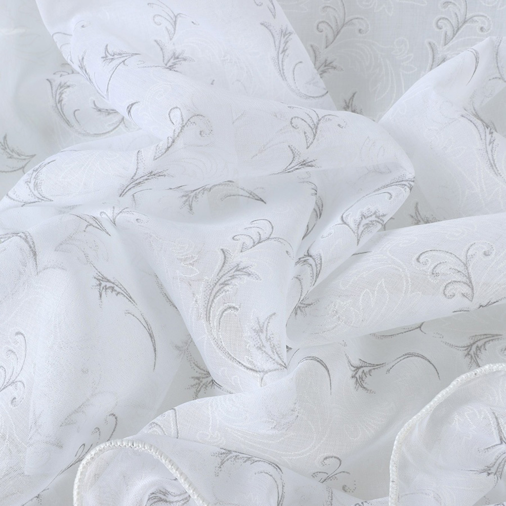 Ткань для штор Тюль кристалон печать ERT DONP23115-2/280 KPech ut белый узоры