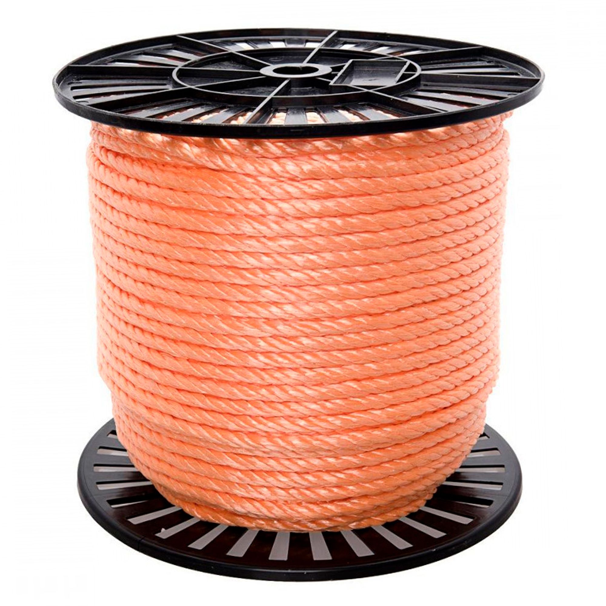 Канат полипропиленовый крученый 8 мм оранжевый