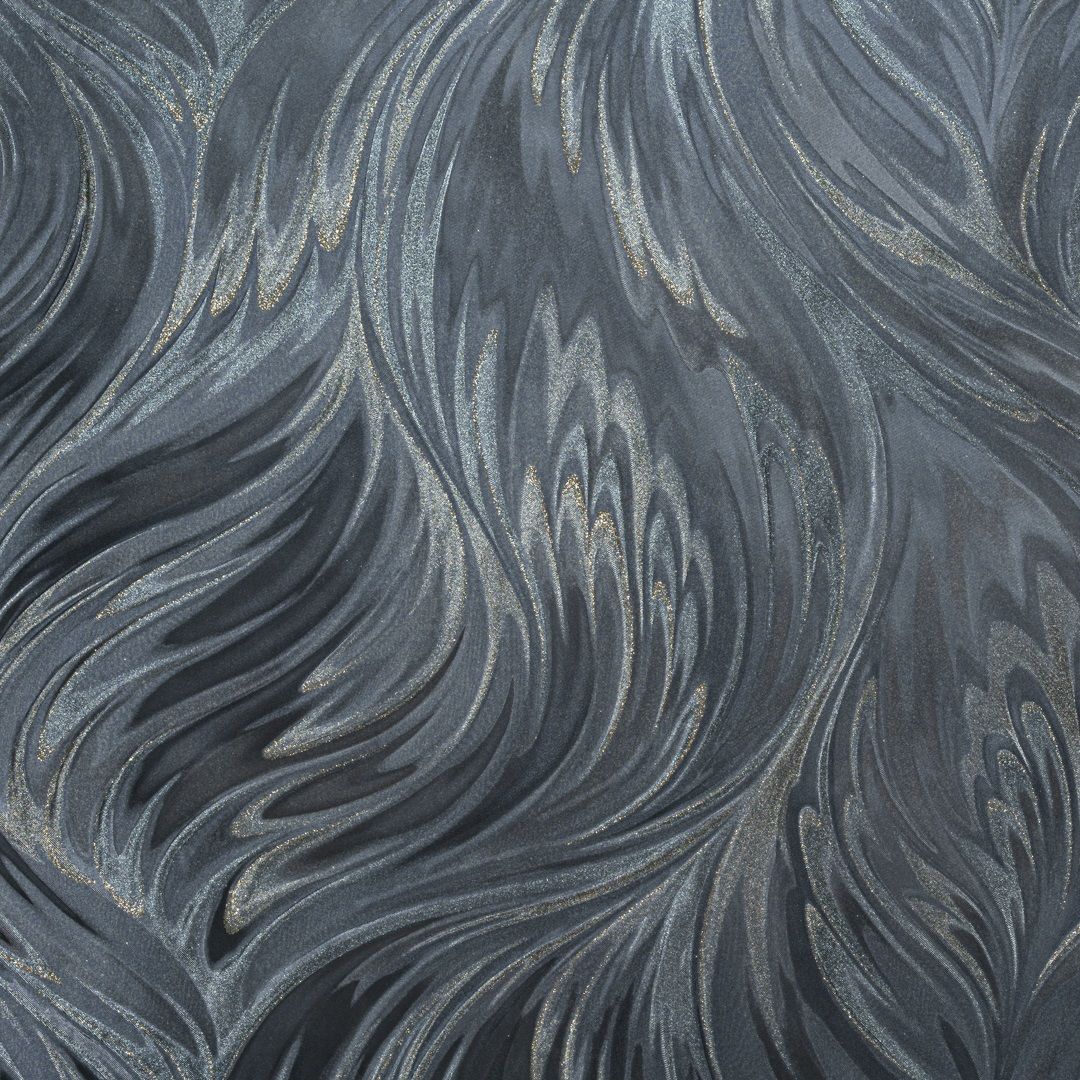 Обои OVK Design Дивина 11216-05 графитовые абстракция 1,06х10,05 м