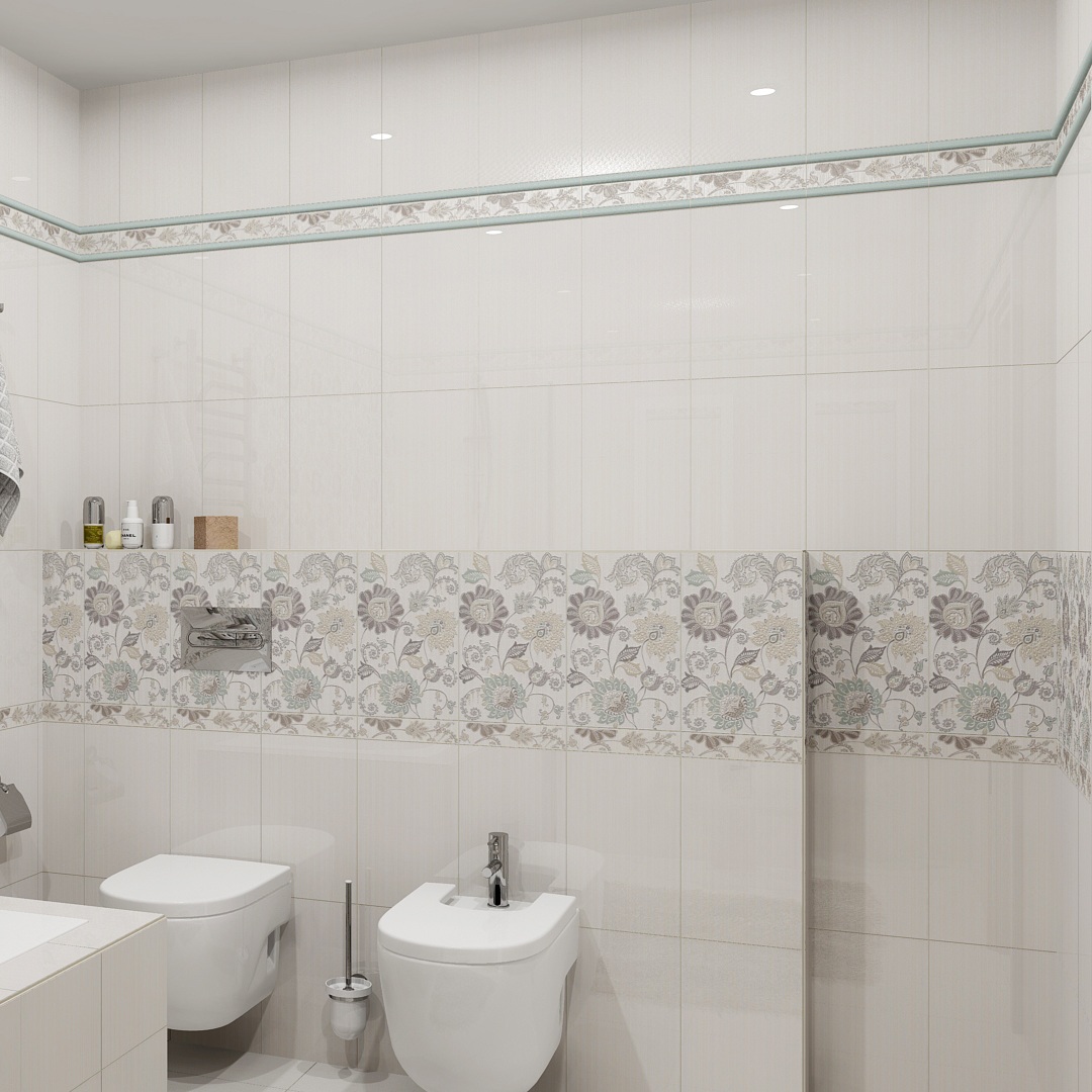 Плитка настенная Kerama Marazzi Луиза 25х40 см бежевый 6233 1,1м2