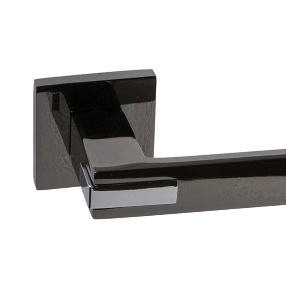 Ручка дверная Dенали light Тибет черный никель квадратная розетка