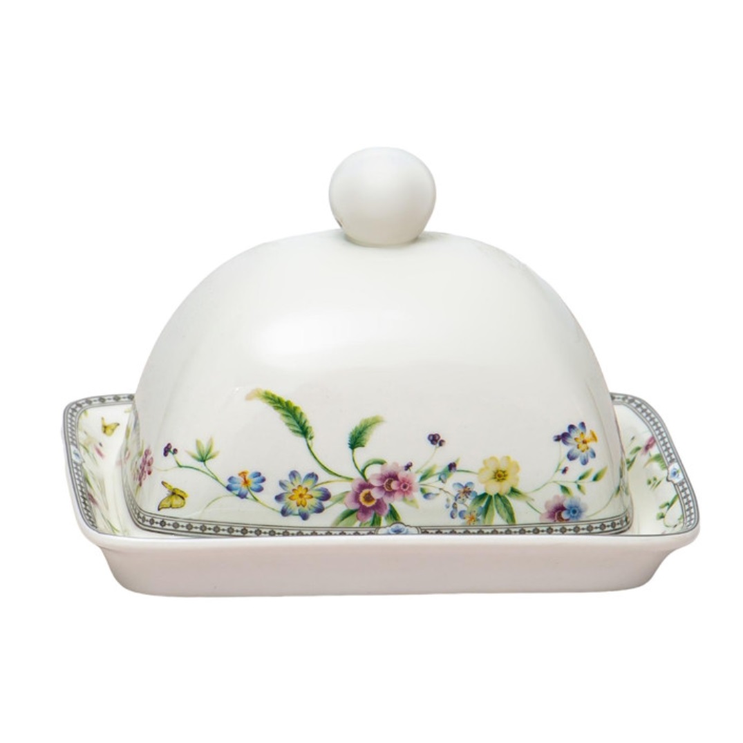 Масленка фарфоровая Мануэла 12,8х18х11,9 см