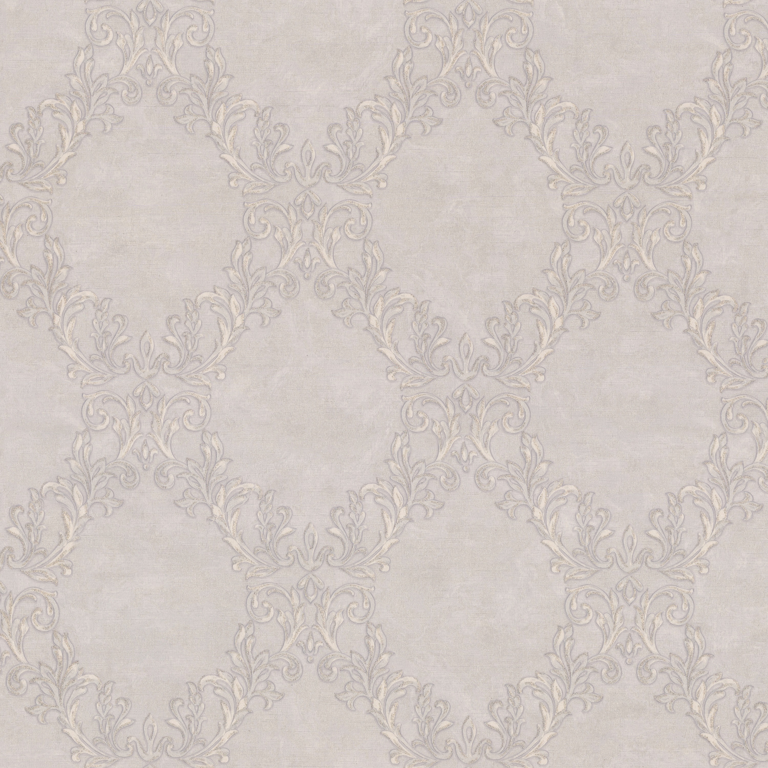 Обои Ornamy Palazzo 8088-11 серые вензель 1,06х10,05 м