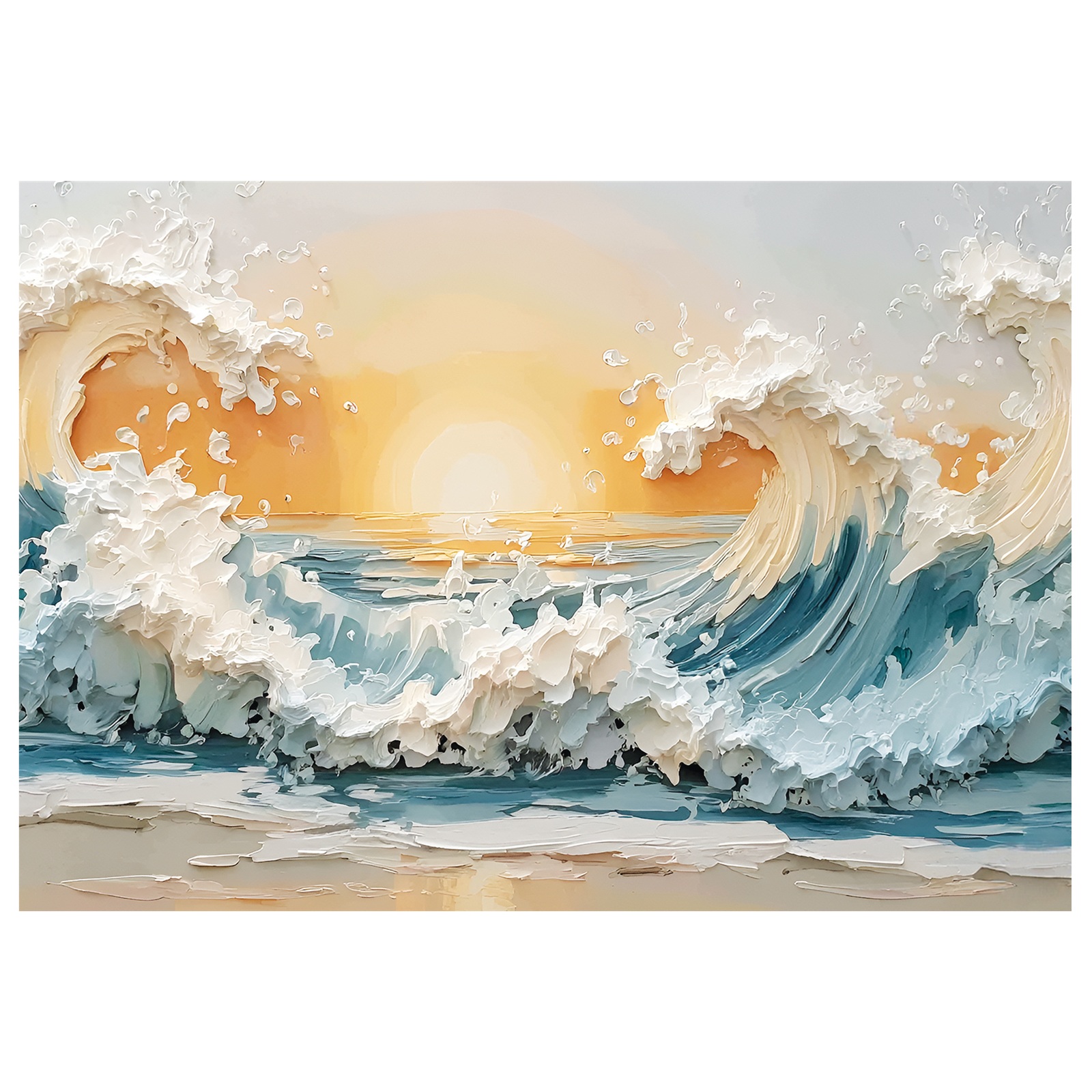 Картина-холст Мощь стихии 50х70 см kt57-15445