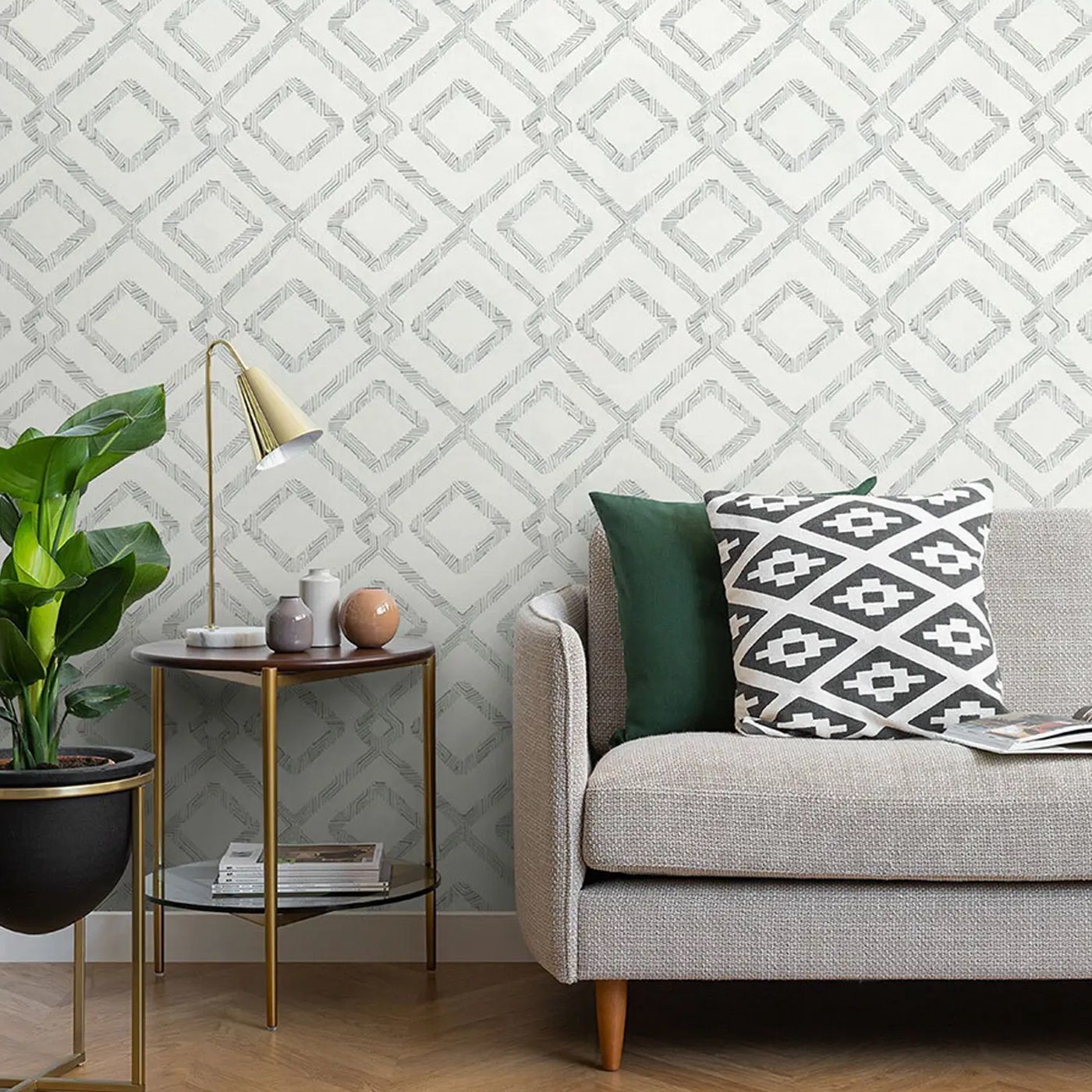 Обои 7237-00 Euro Decor 1,06х10 м Frame белый