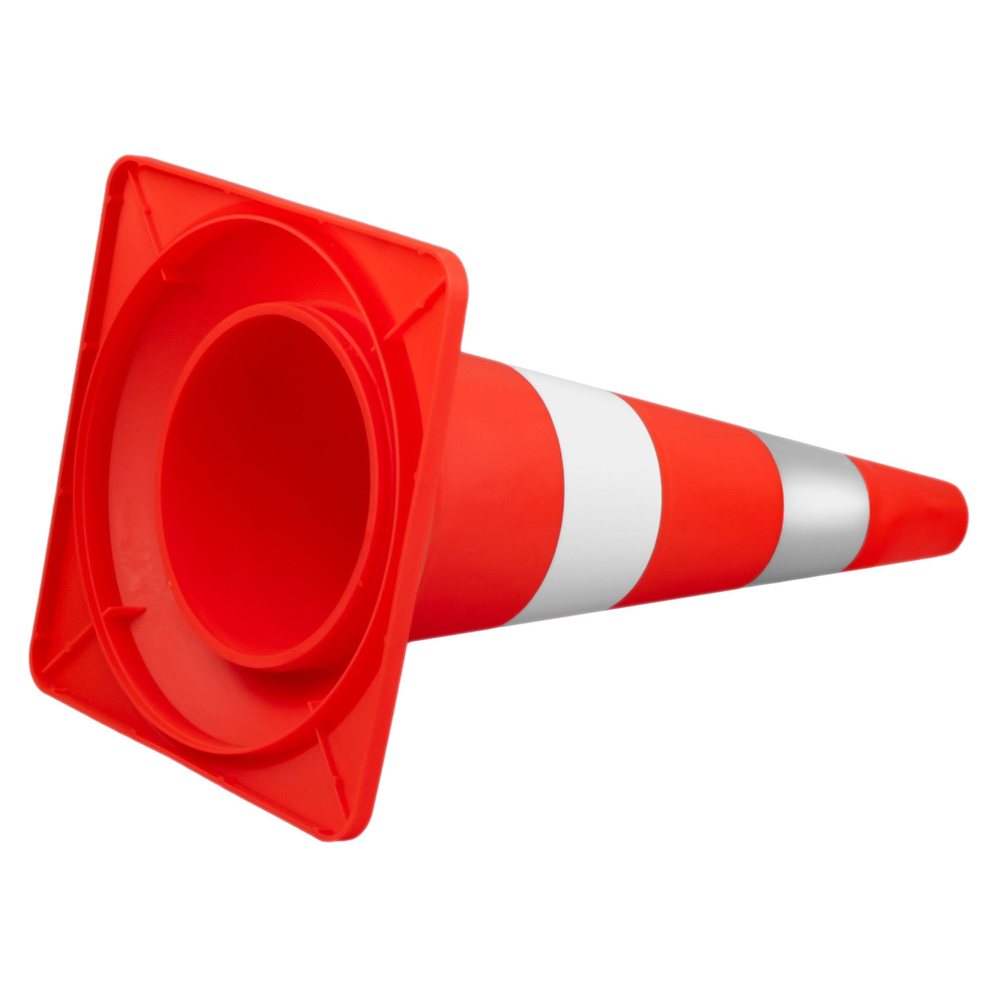 Конус сигнальный дорожный КС-2.5 520 мм мягкий с белой полосой и СОП