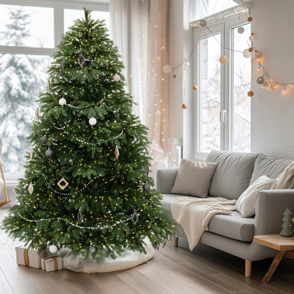 Елка искусственная Моя Елочка Sonya Сияющая LED 210 см литая 2025-0417-L