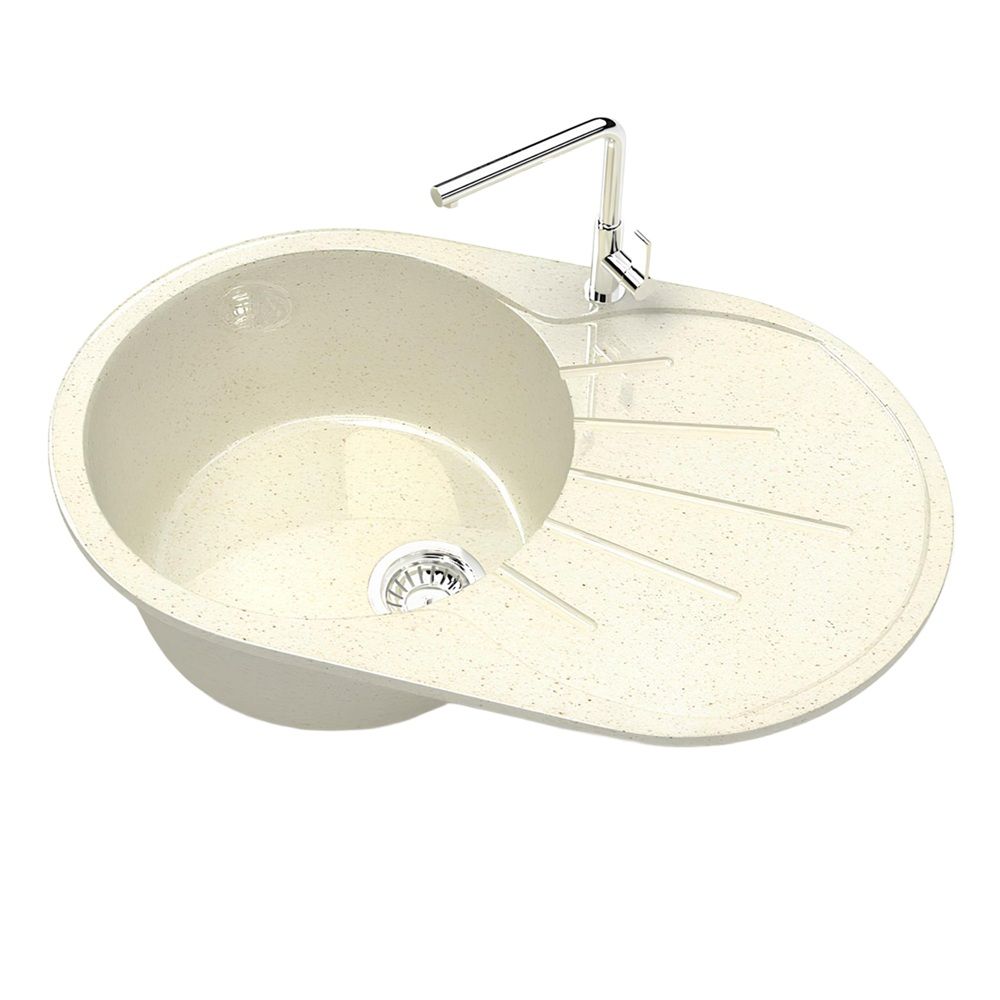 Мойка врезная Marrbaxx Касандра Z110Q2 730х450х215 мм бежевый глянец