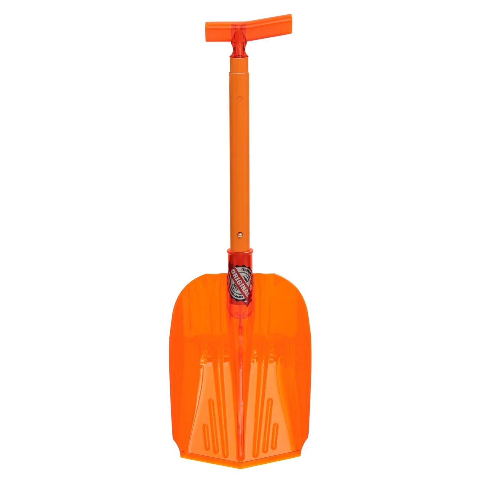 Лопата снеговая автомобильная поликарбонатная 225х300 мм алюминиевый черенок Эталон Transformer