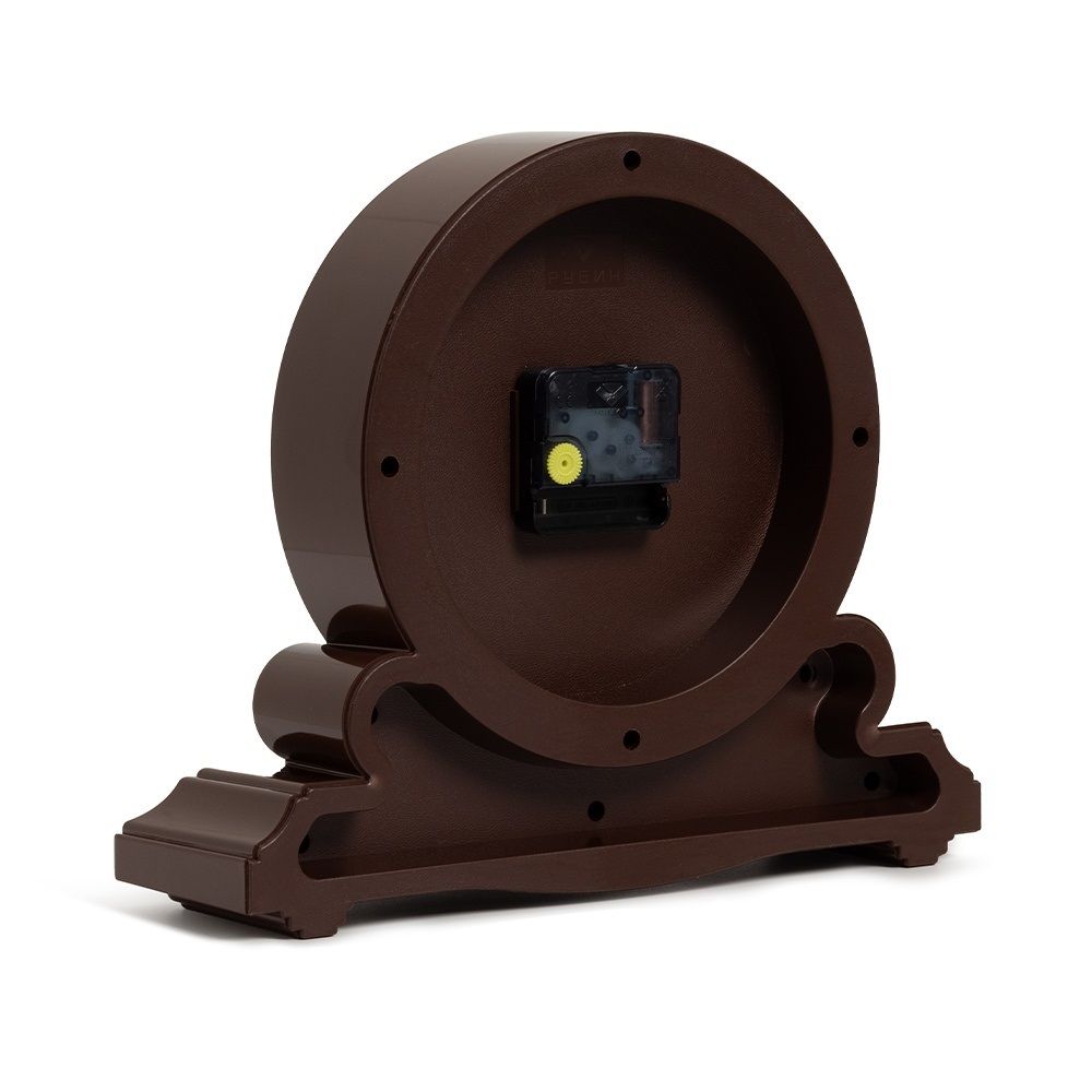 Часы настольные Классика 30х26 см коричневый с золотом