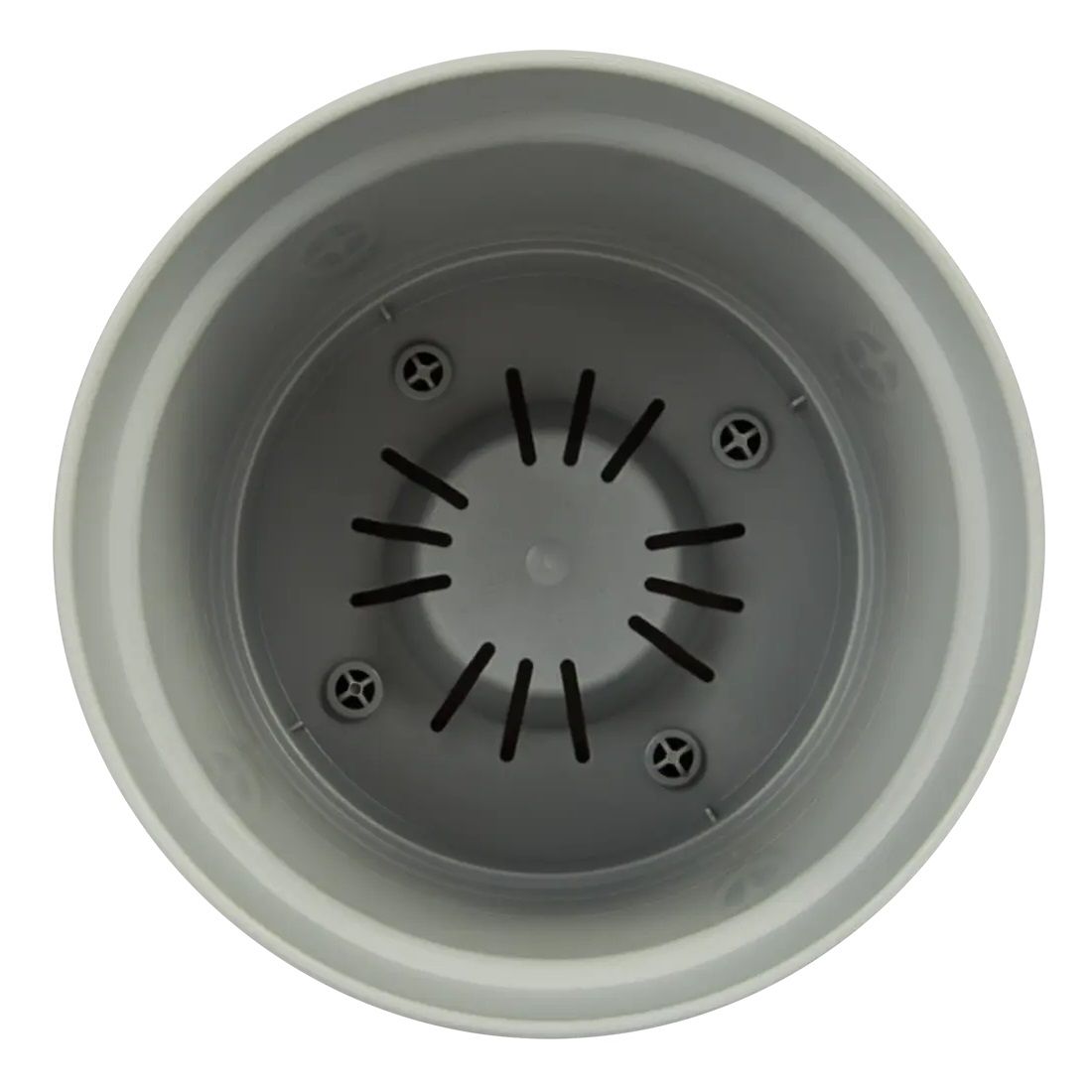 Горшок цветочный Mint серый 12 см 0,7 л с поддоном