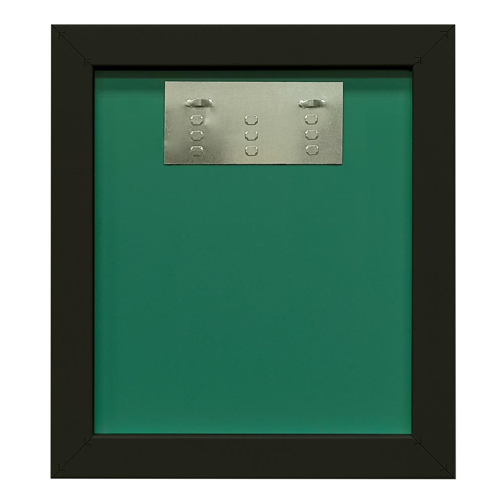 Зеркало Альпы Б722 450х500 мм черное корпус из МДФ