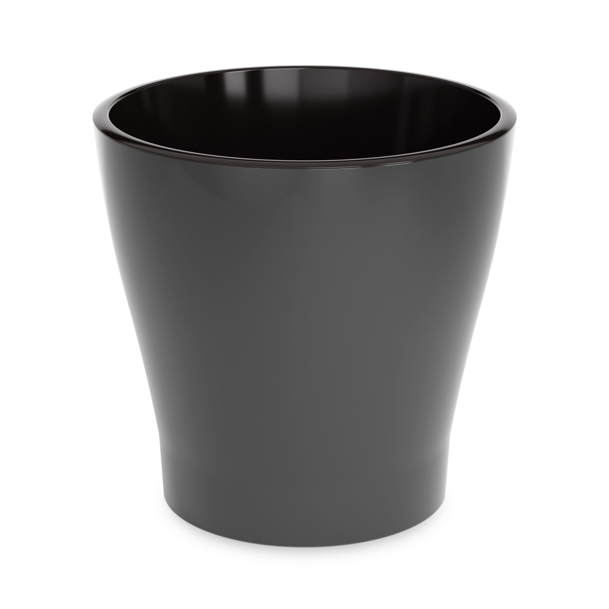 Горшок цветочный Лея графитовый 17 л двойной
