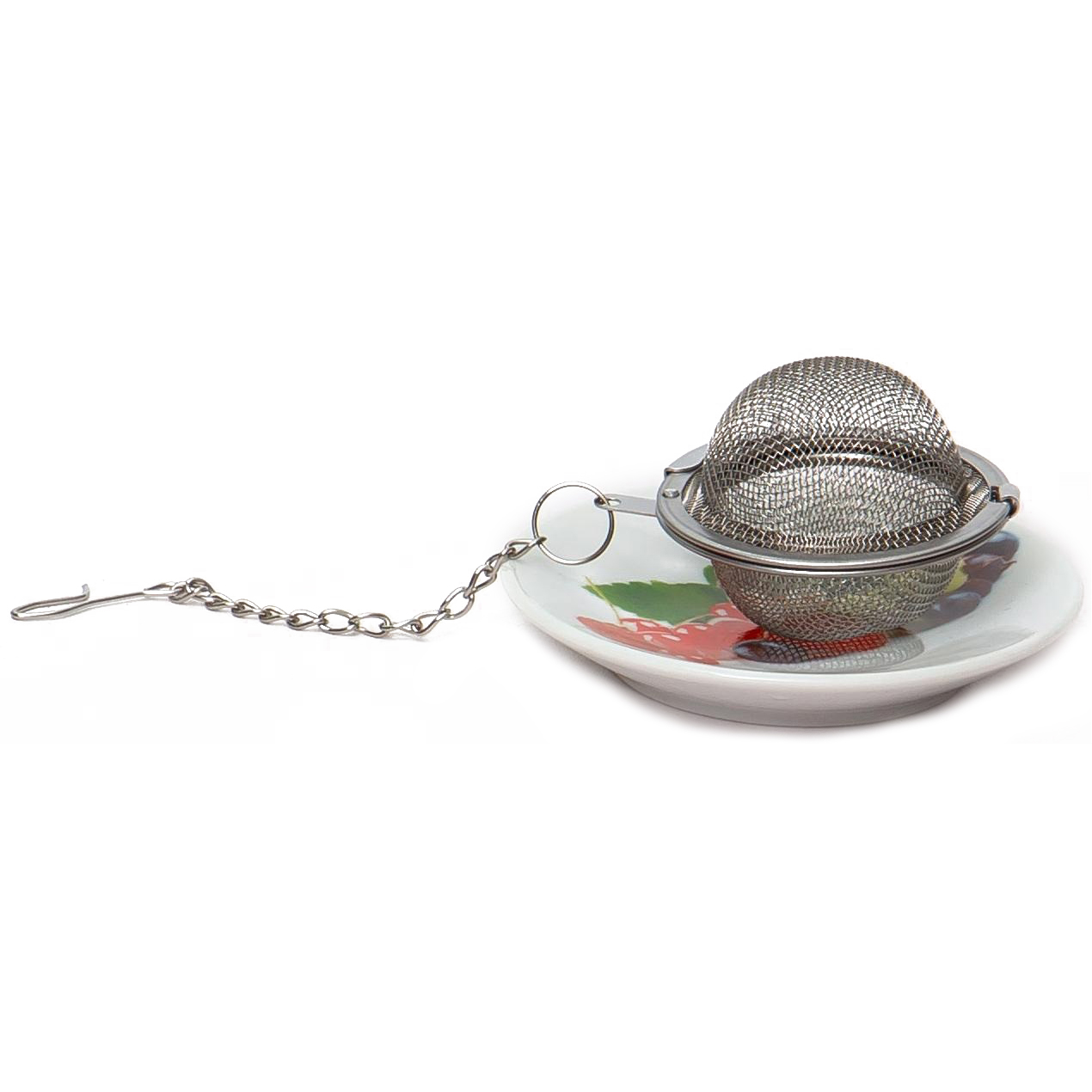 Ситечко для заваривания чая Party time с подставкой 10х6 см 102-05109