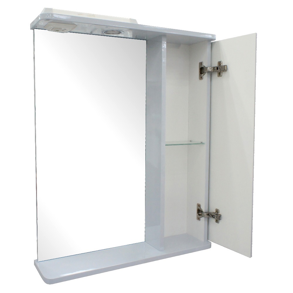 Зеркало с шкафом Рада 65 см со светом