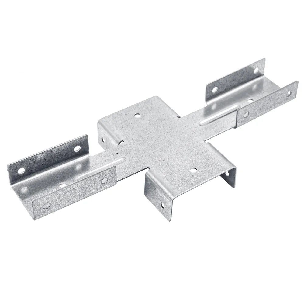 Кронштейн x-образный для крепления трубы 60x40 мм RAL цинк