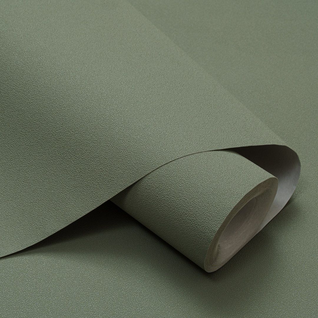 Обои Артекс Платинум 11328-11 зеленые однотонные 1,06х10 м