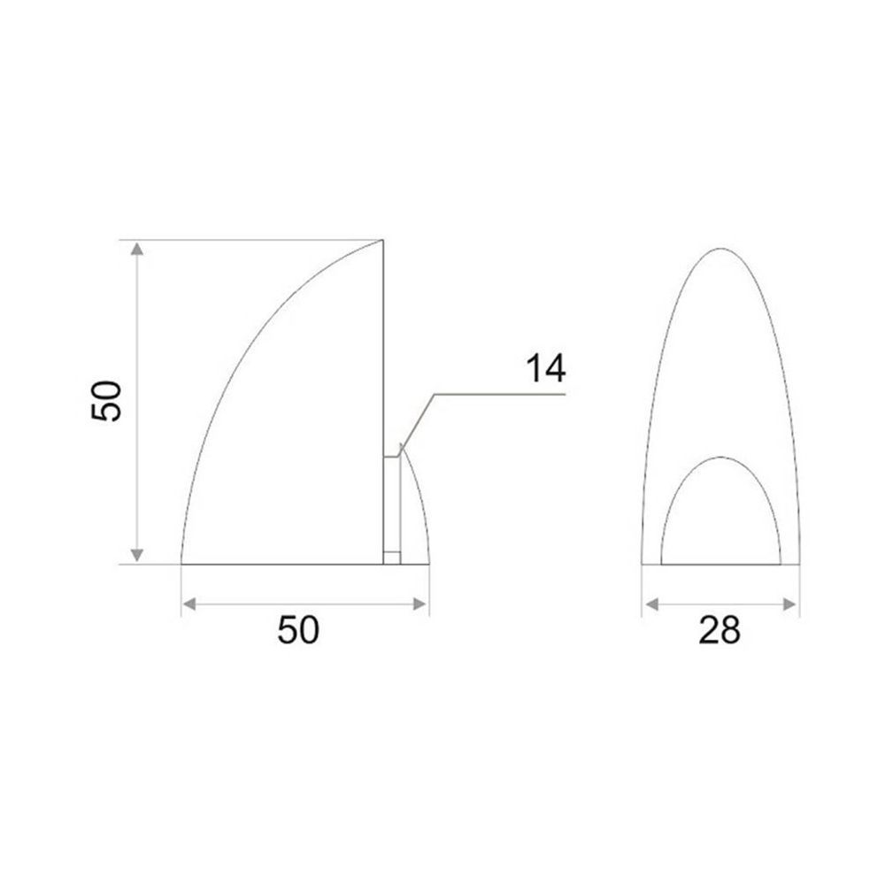 Полкодержатель Пеликан 5 хром 2 шт