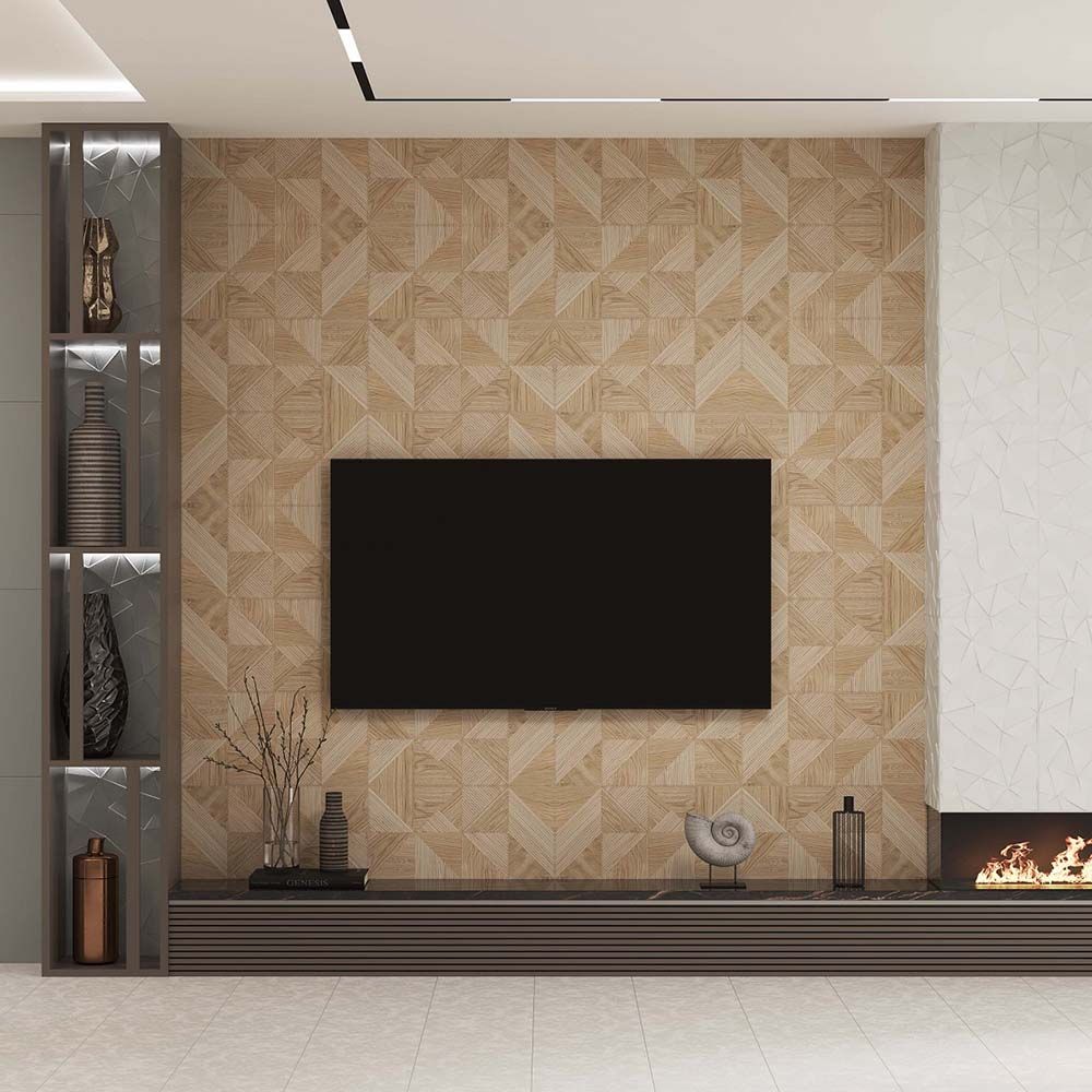 Плитка настенная Axima Ларго 30х60 см серая рельеф люкс 1,62 м2