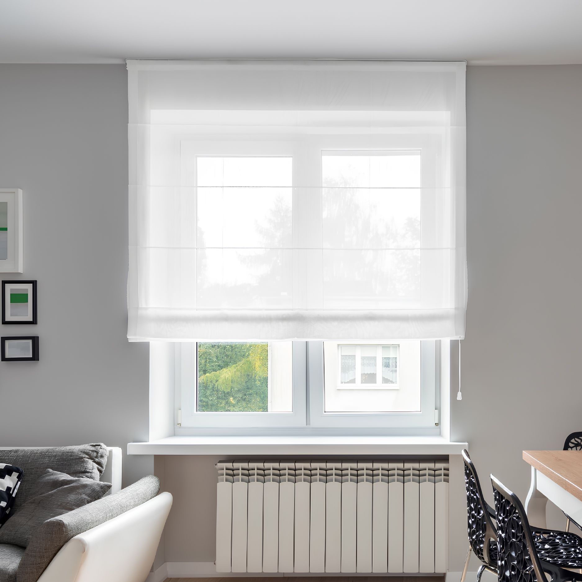 Штора римская Solito 120х160 см белая