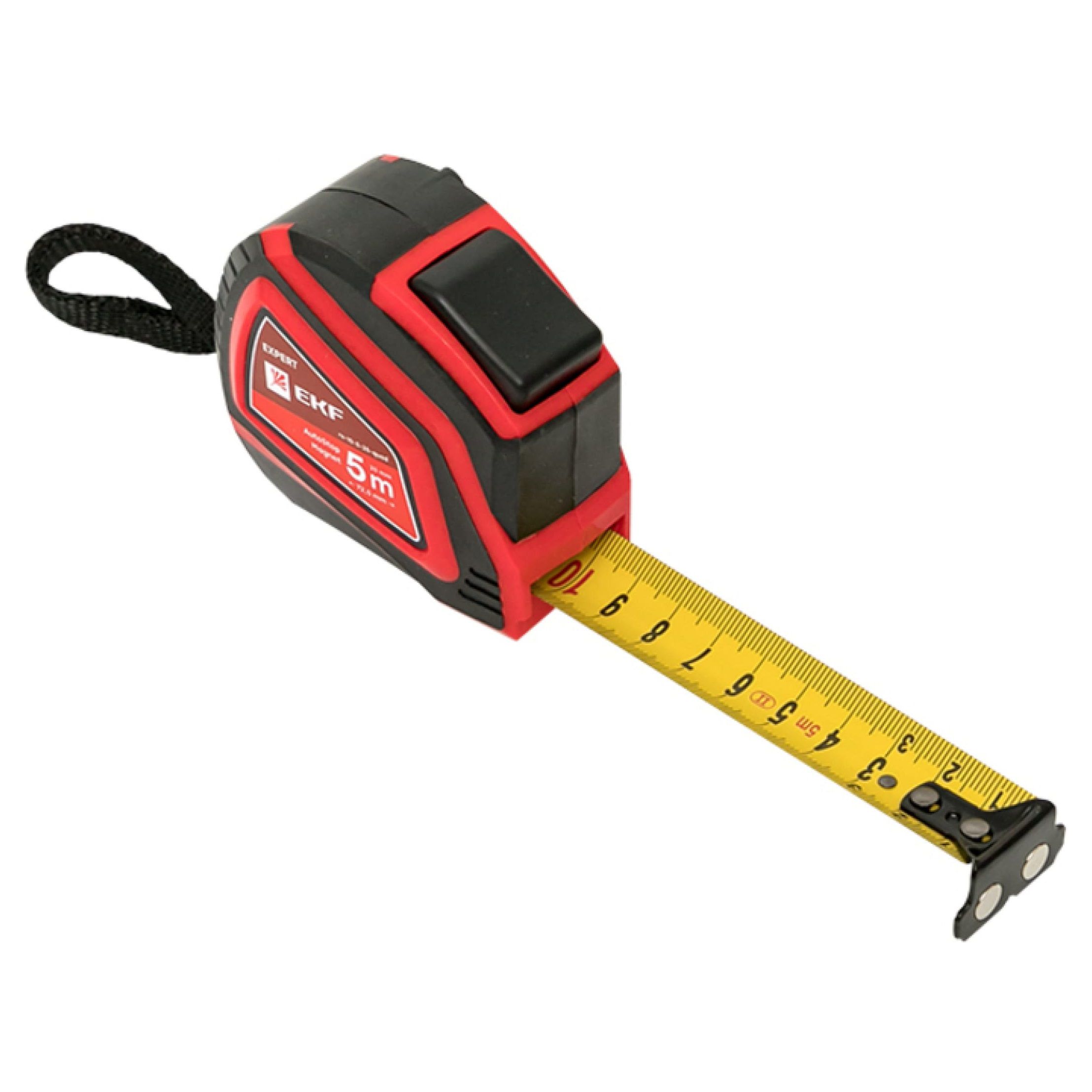 Рулетка 5 м х 25 мм автостоп магнит EKF Expert PC-10