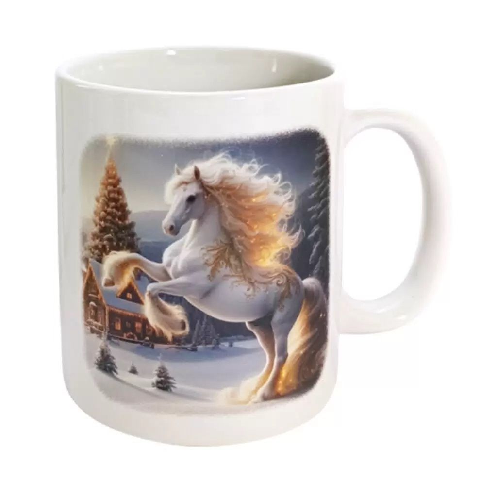 Кружка керамическая 350 мл Новогодняя лошадь MFK20591