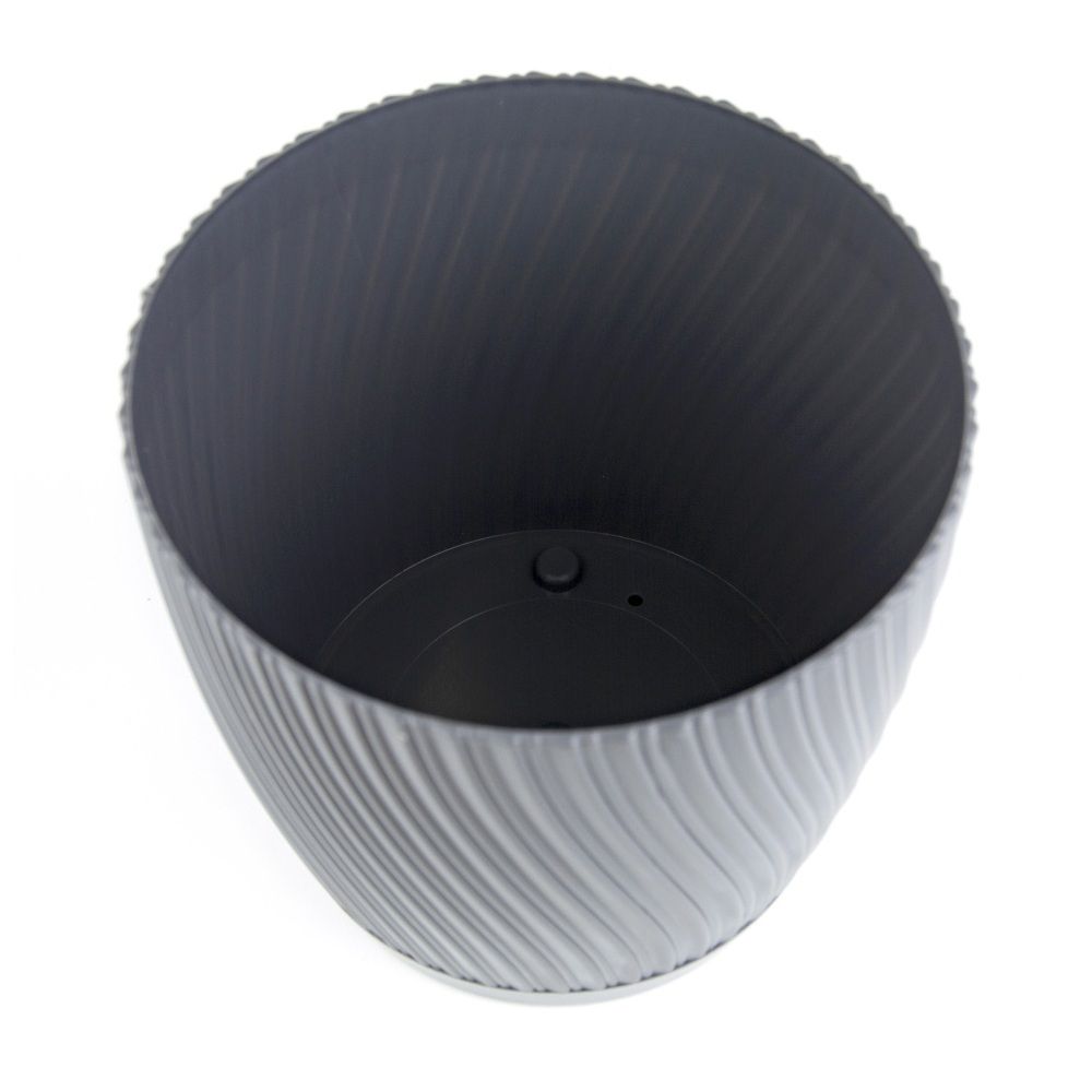 Горшок цветочный Mika 4570-014 антрацит 19 см 3,55 л