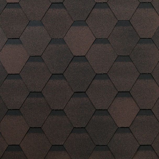 Черепица гибкая Оптима коричневый 3 м2