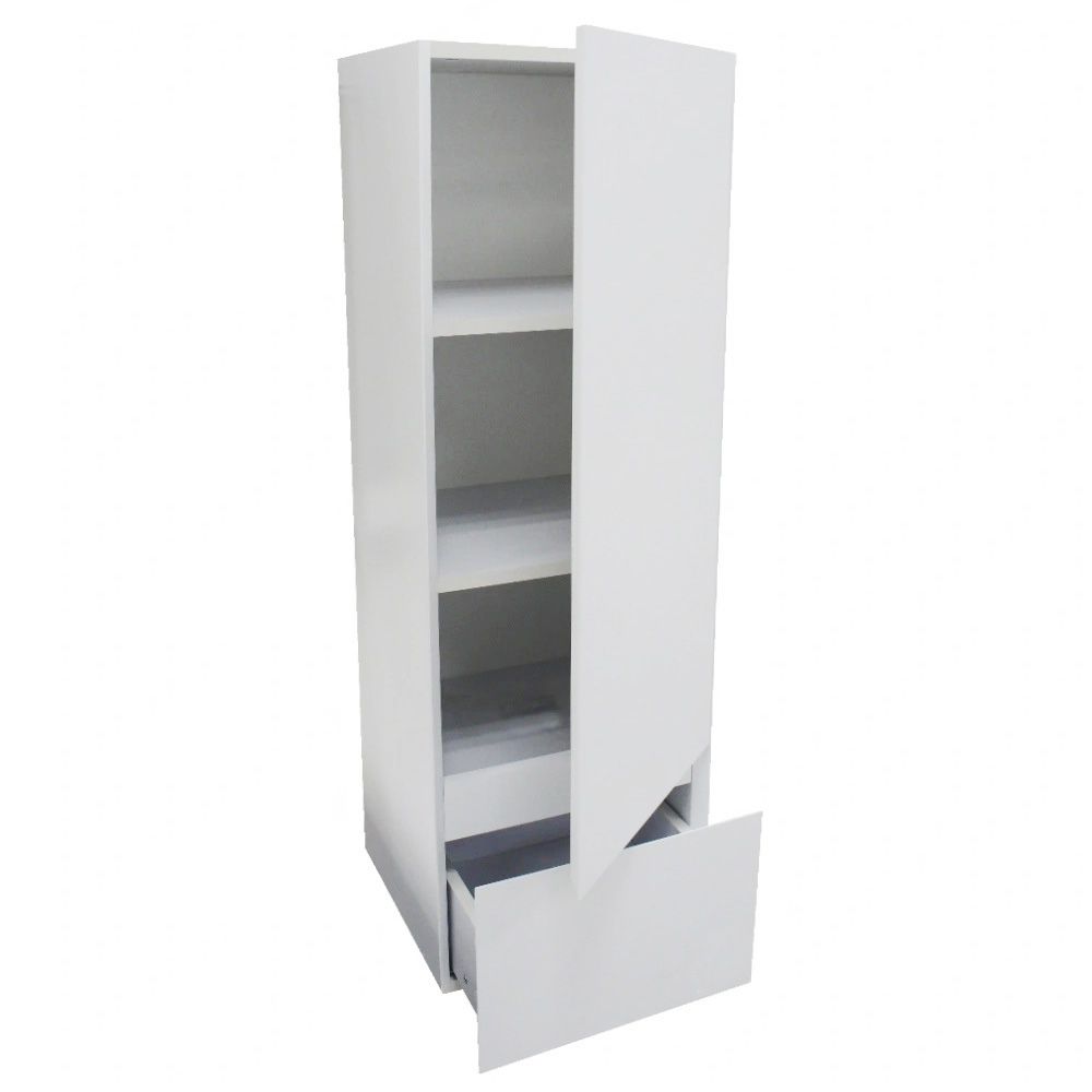 Пенал подвесной Манхэттен 360х1100х340 мм 1 ящик/створка plus белый матовый