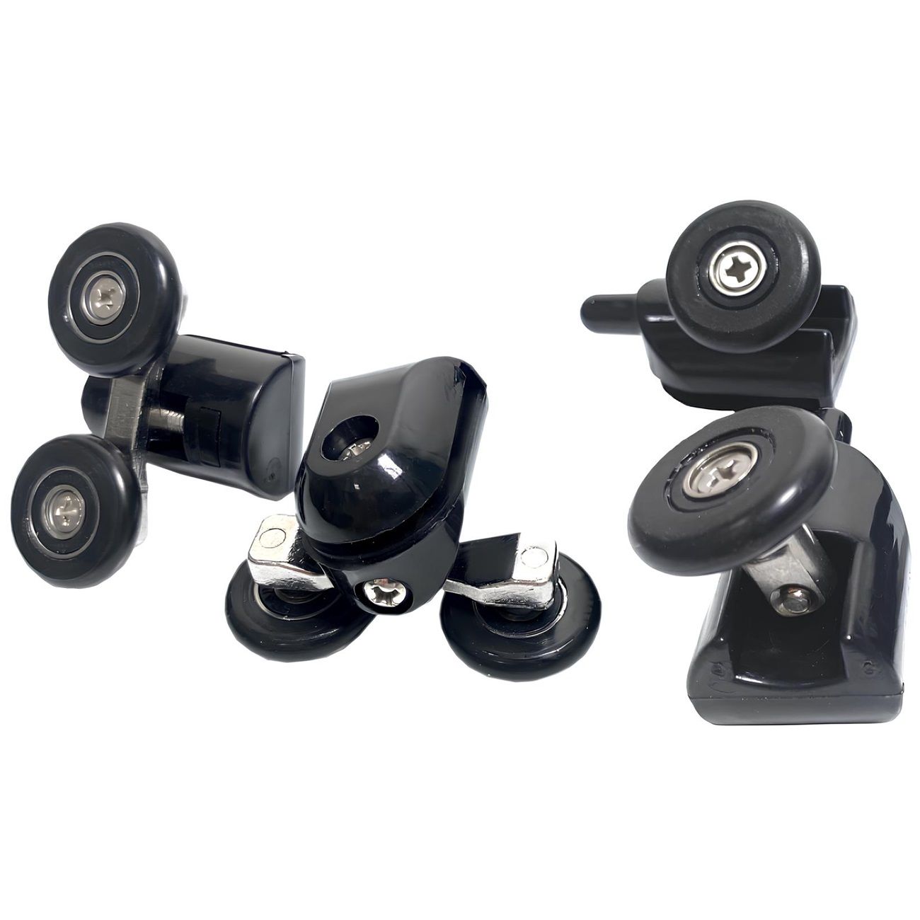 Душевое ограждение Альфа-Блэк 90х90 см полукруг без поддона