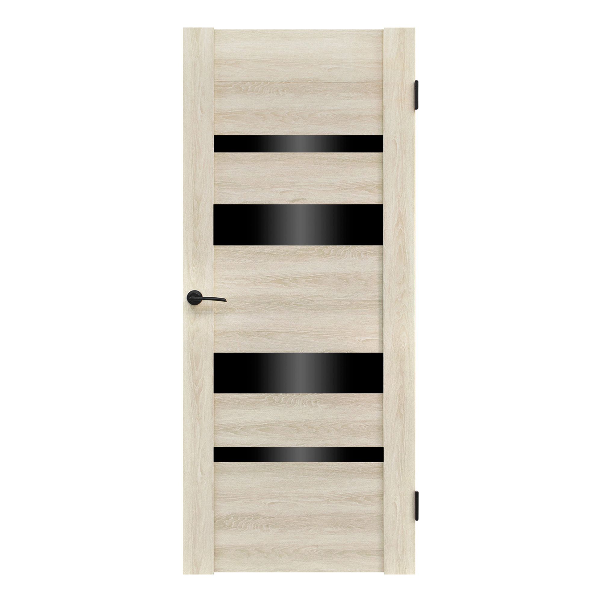 Полотно дверное ДО Тренд 11 стекло лакобель дуб филадельфия крем 600х200