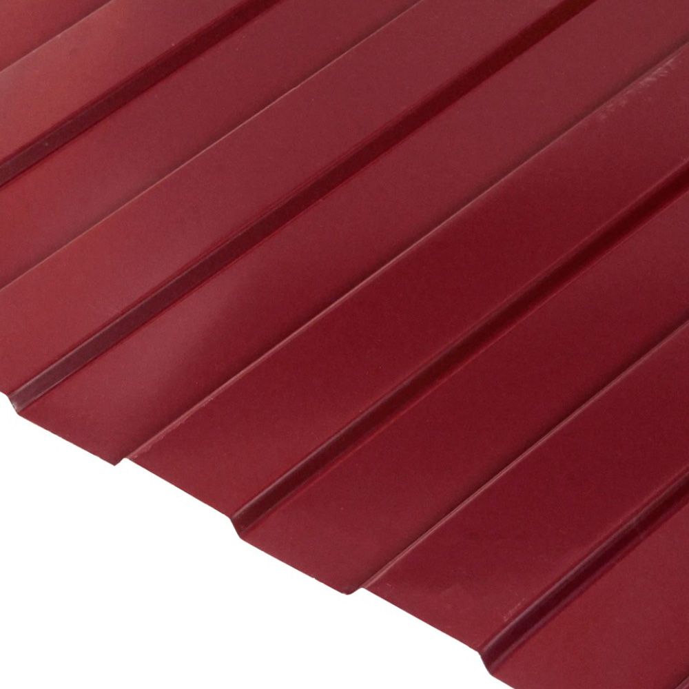 Профнастил С21 0,35х1050х2000 мм RAL 3005 красный