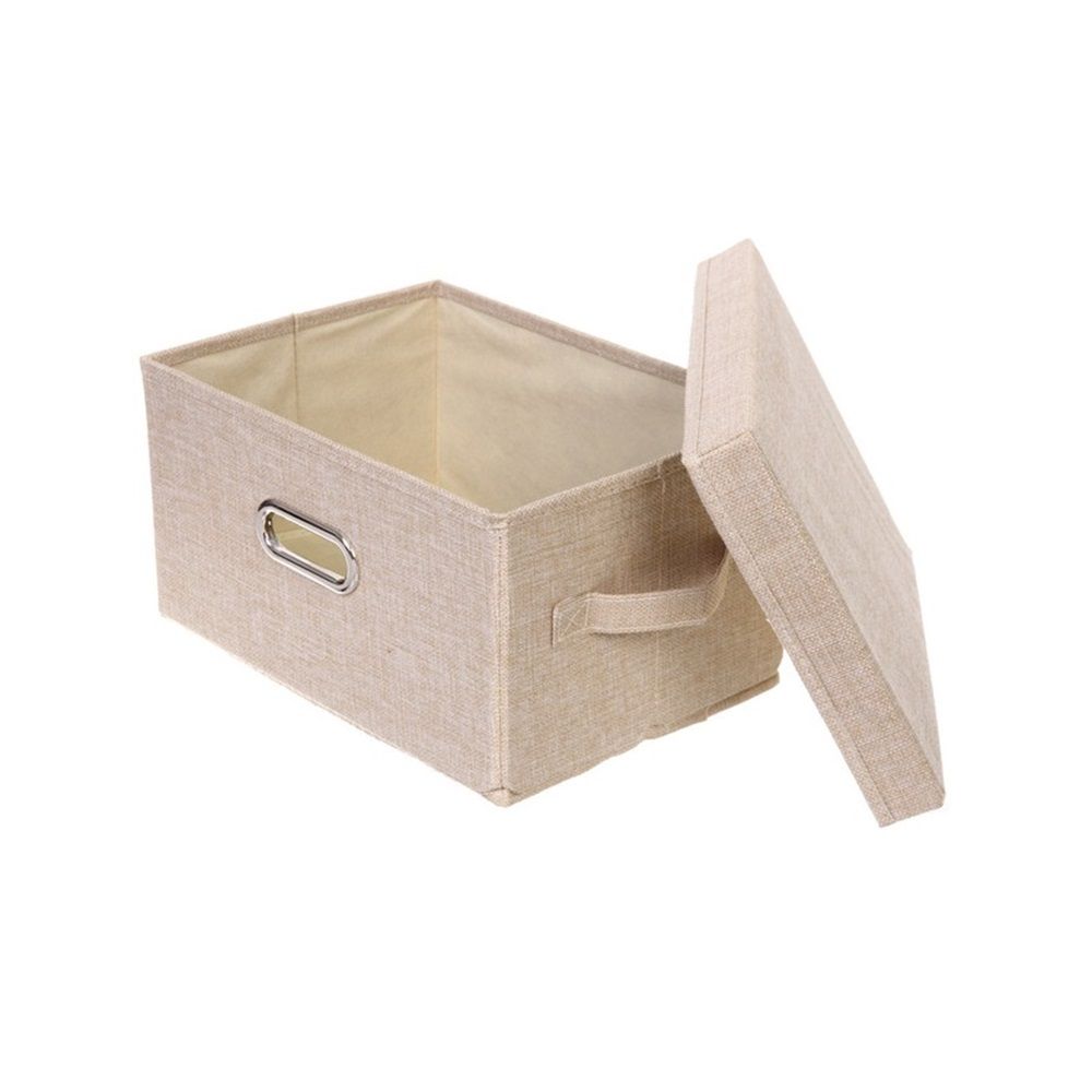 Коробка для хранения Дэстра 32х24х18 см светло-бежевая складная