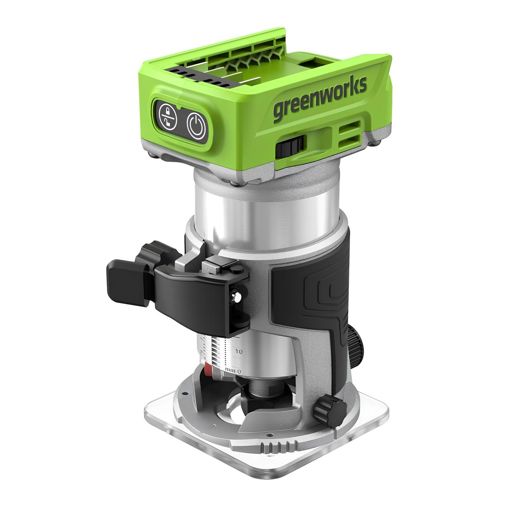 Фрезер аккумуляторный Greenworks G24RO 25В без АКБ и ЗУ