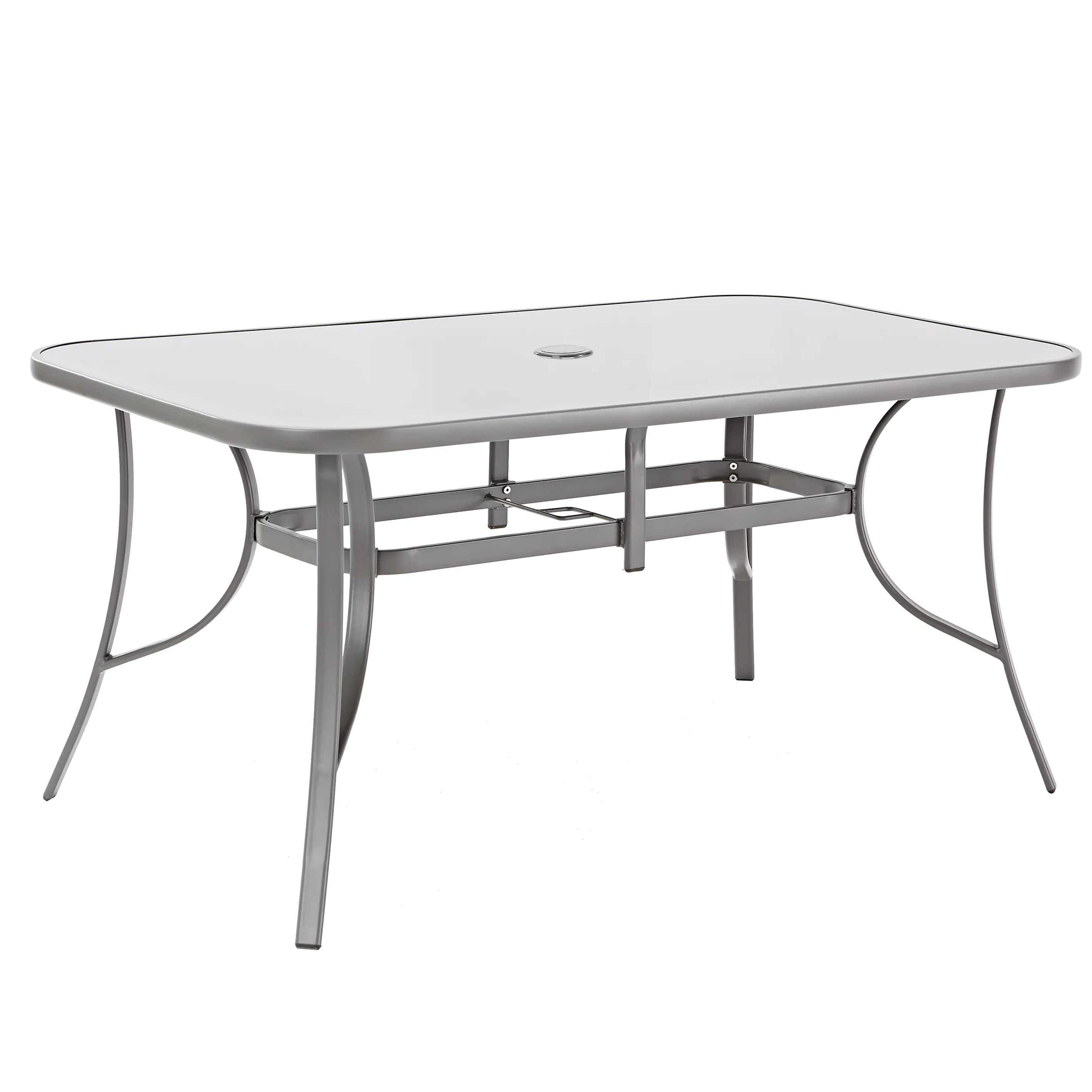 Стол Nolita 150х72х90 см закаленное стекло серый 10922-0009-3