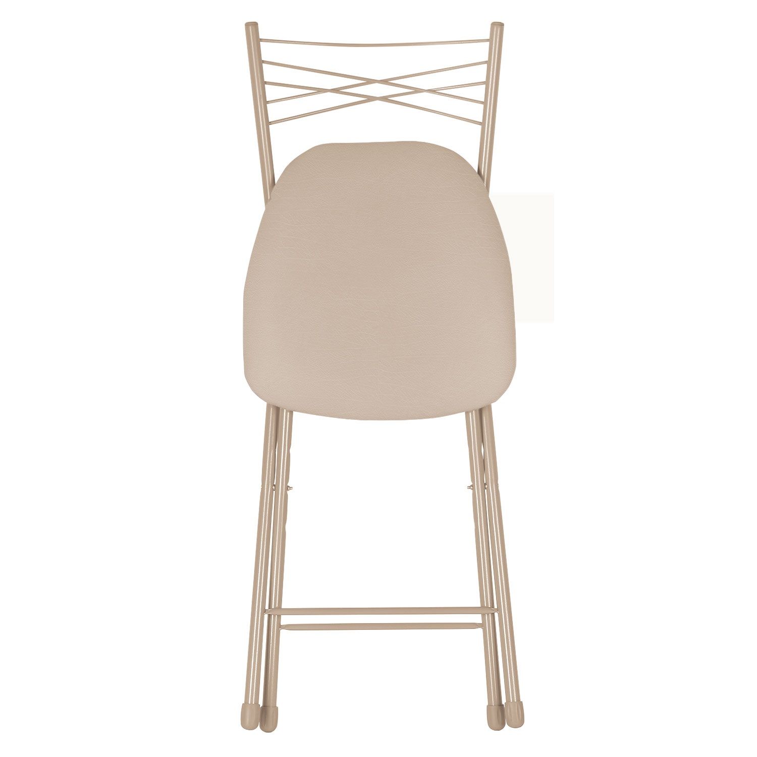 Стул Ника 1 слоновая кость/бежевый металлик