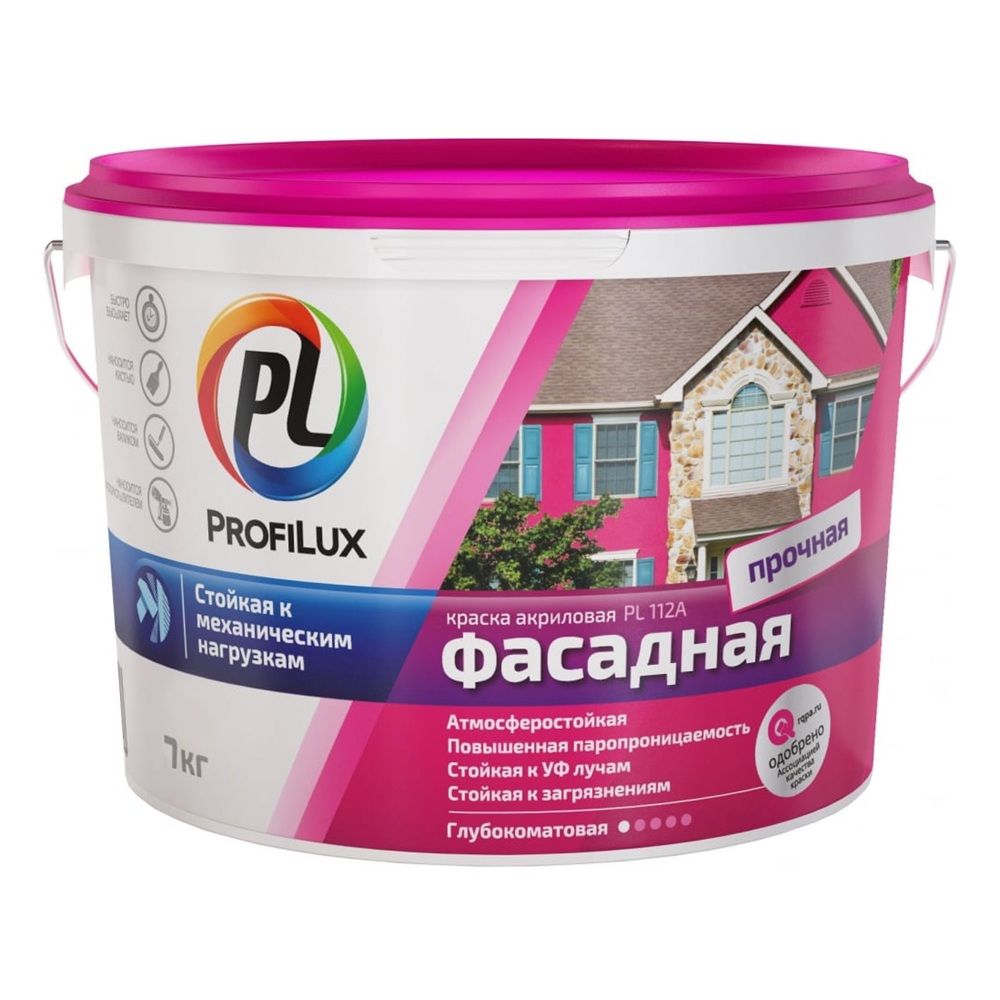 Краска фасадная "Profilux" PL-112А 7кг