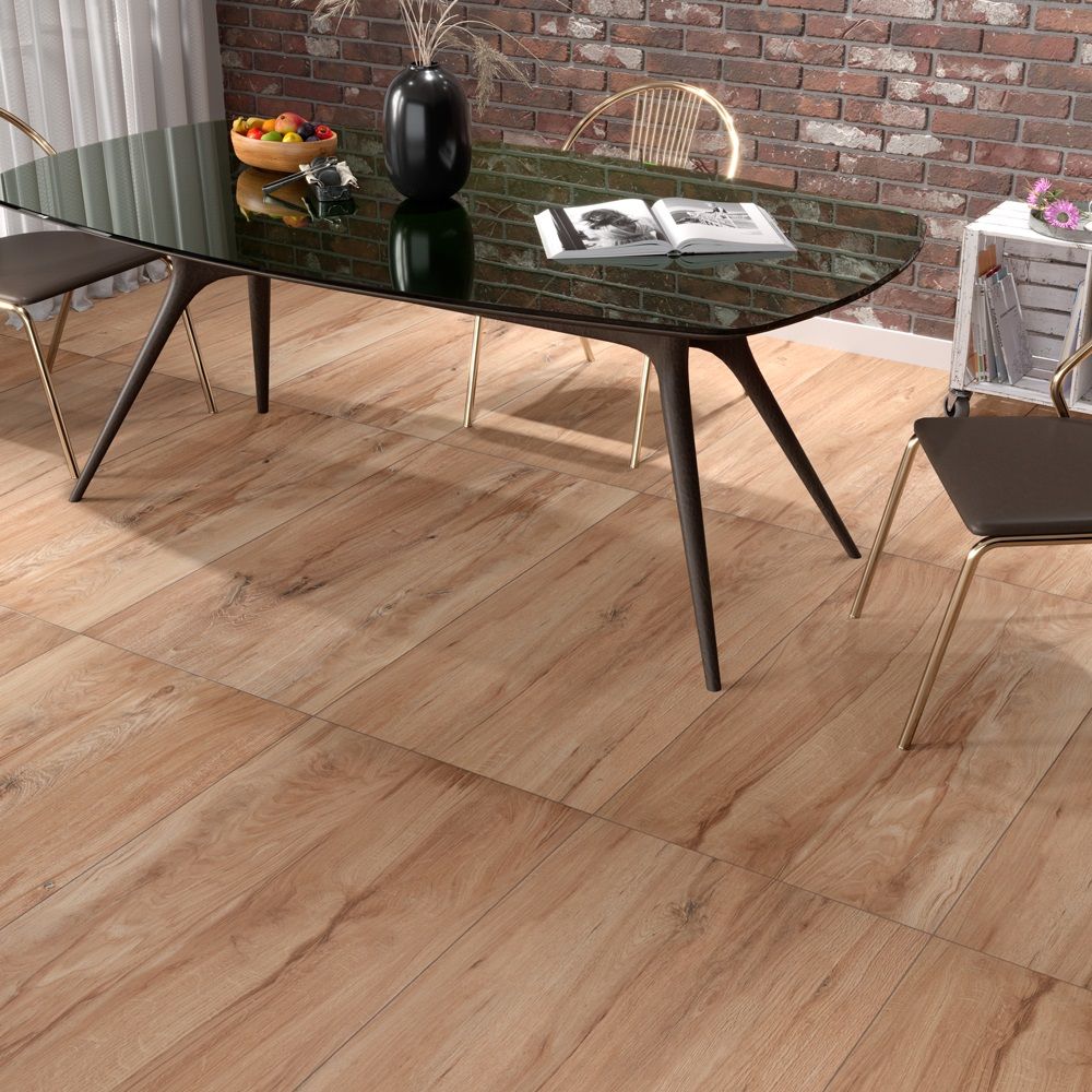 Керамогранит Керамир Spanish Cedar Carving 60x120 см коричневый 1,44 м2