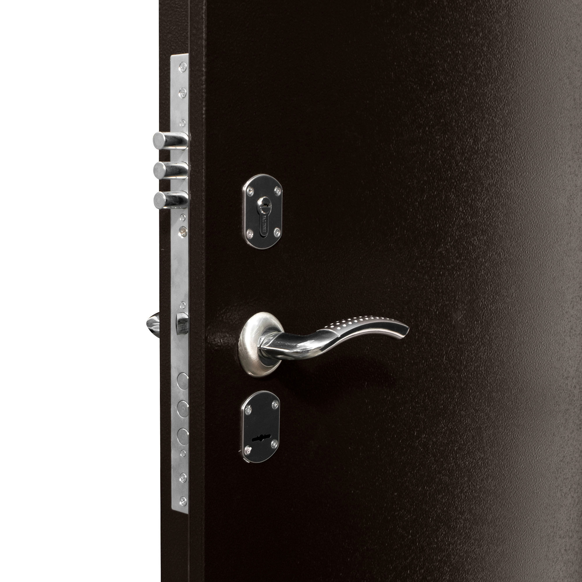 Дверь металл Metix 22 ЦГ70 антик медь Бетон снежный 860х2050 мм R